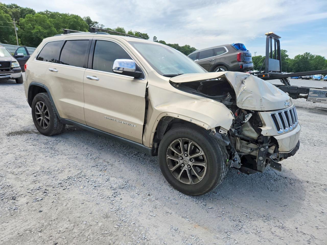 2014 Jeep Grand Cherokee Limited Кремовый vin: 1C4RJEBG4EC227905