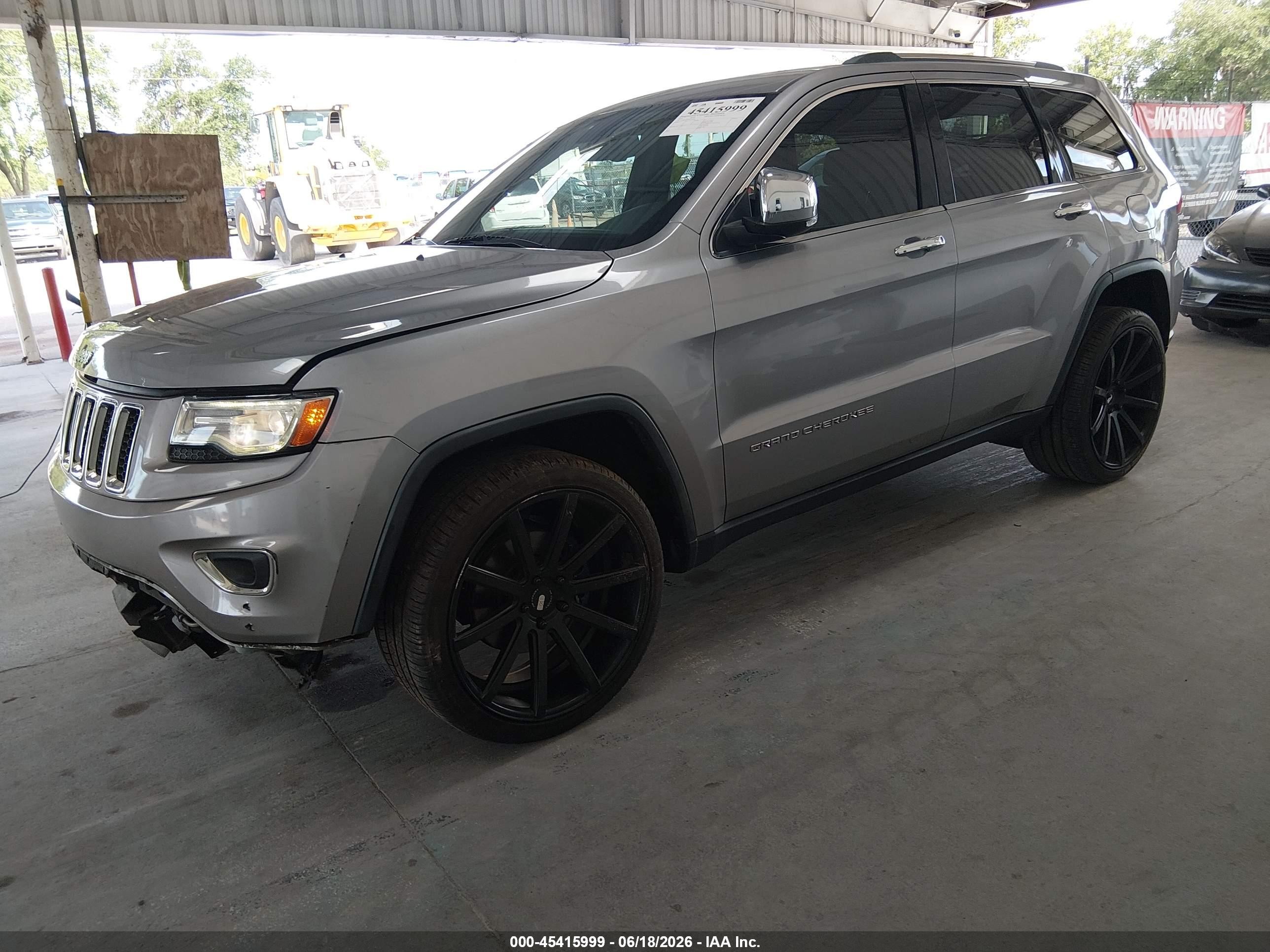 2014 Jeep Grand Cherokee Limited Gray vin: 1C4RJEBG4EC453636
