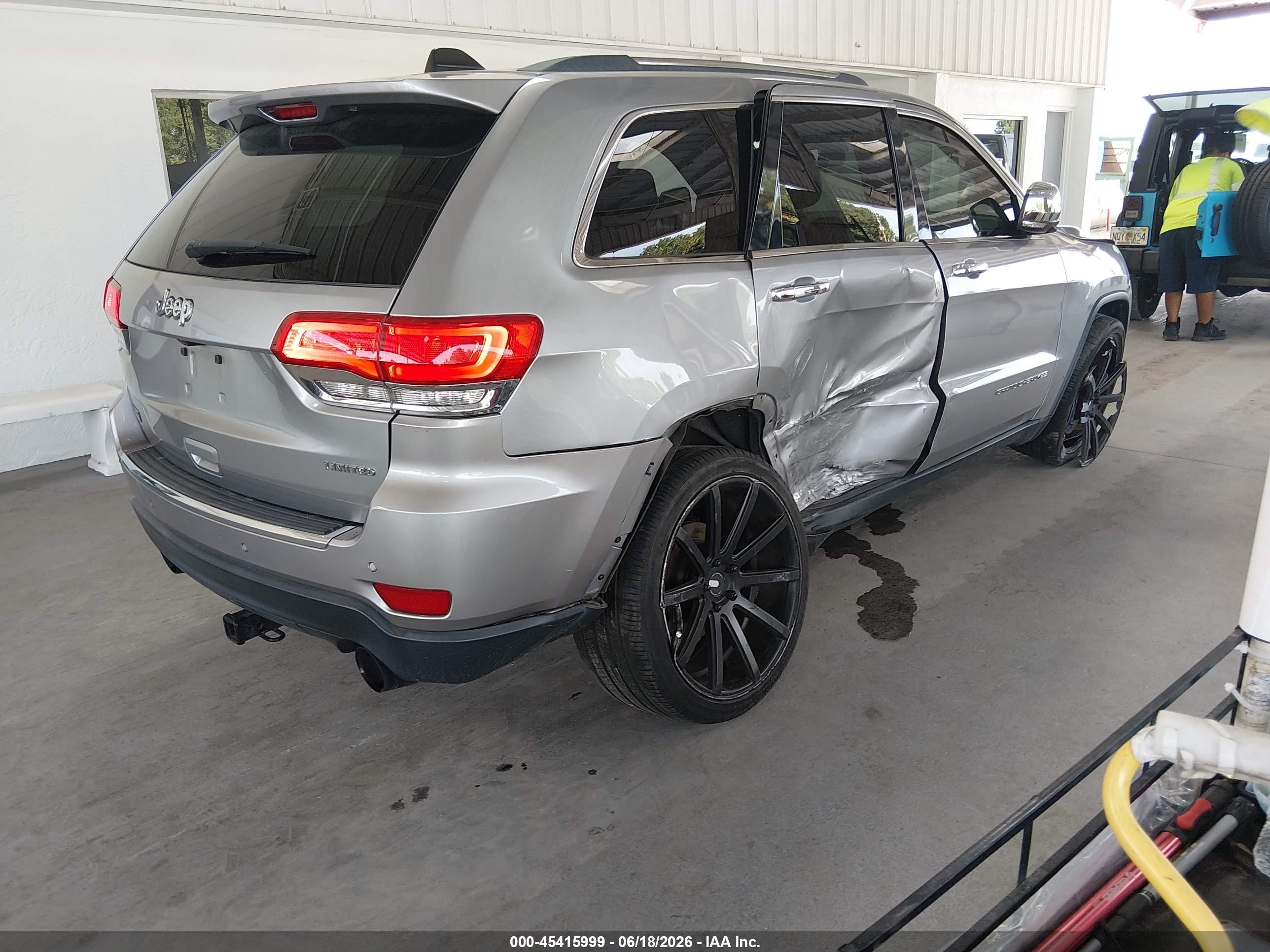 2014 Jeep Grand Cherokee Limited Gray vin: 1C4RJEBG4EC453636
