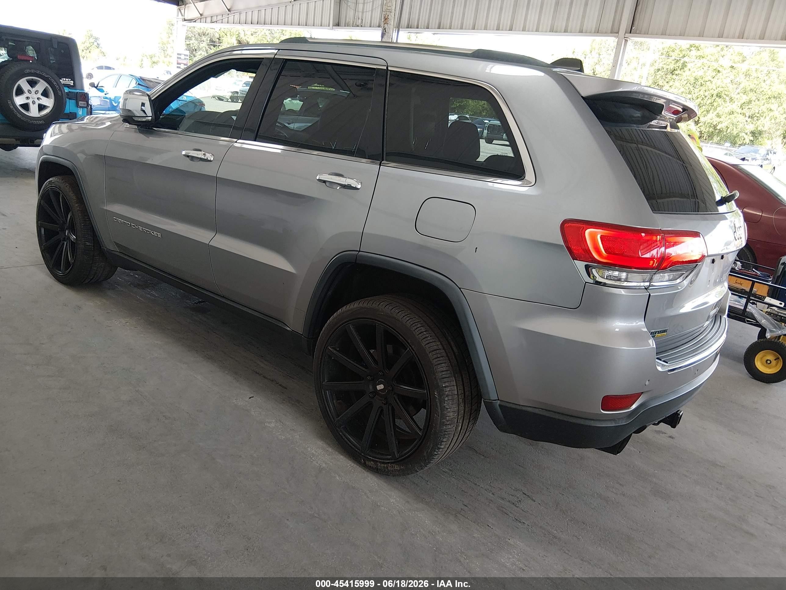 2014 Jeep Grand Cherokee Limited Gray vin: 1C4RJEBG4EC453636