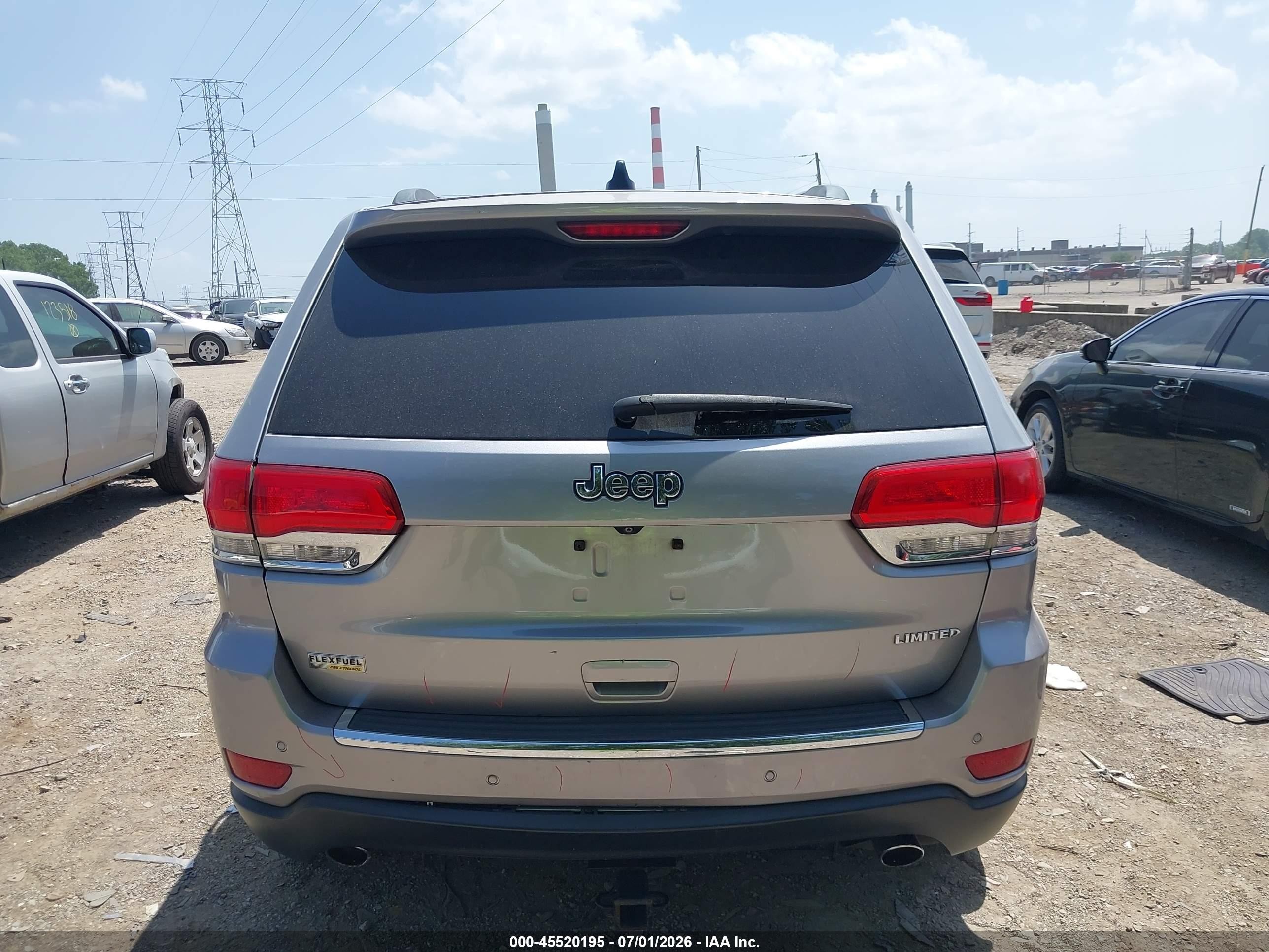 2014 Jeep Grand Cherokee Limited Silver vin: 1C4RJEBG4EC453880