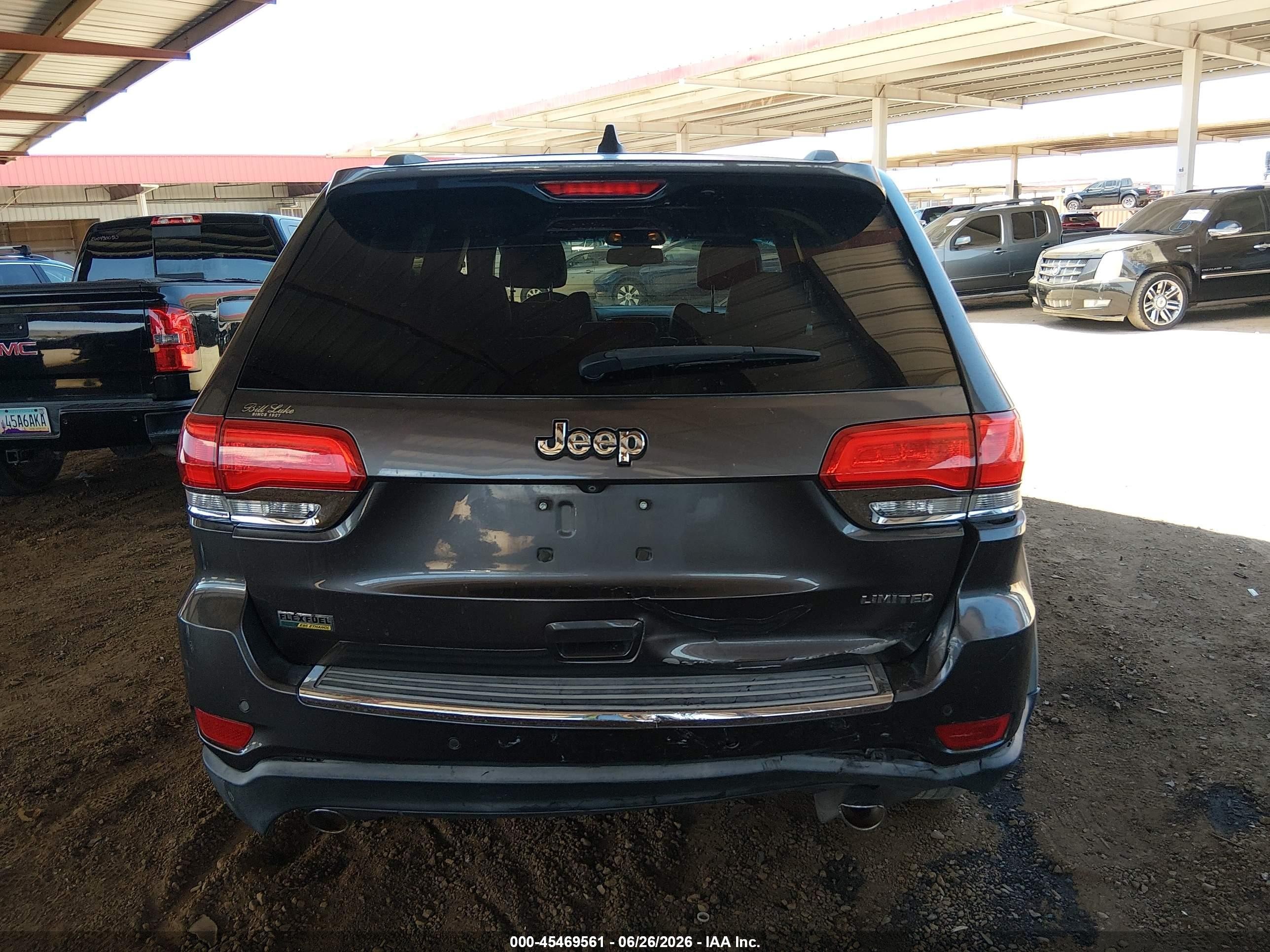 2014 Jeep Grand Cherokee Limited Gray vin: 1C4RJEBG4EC573050
