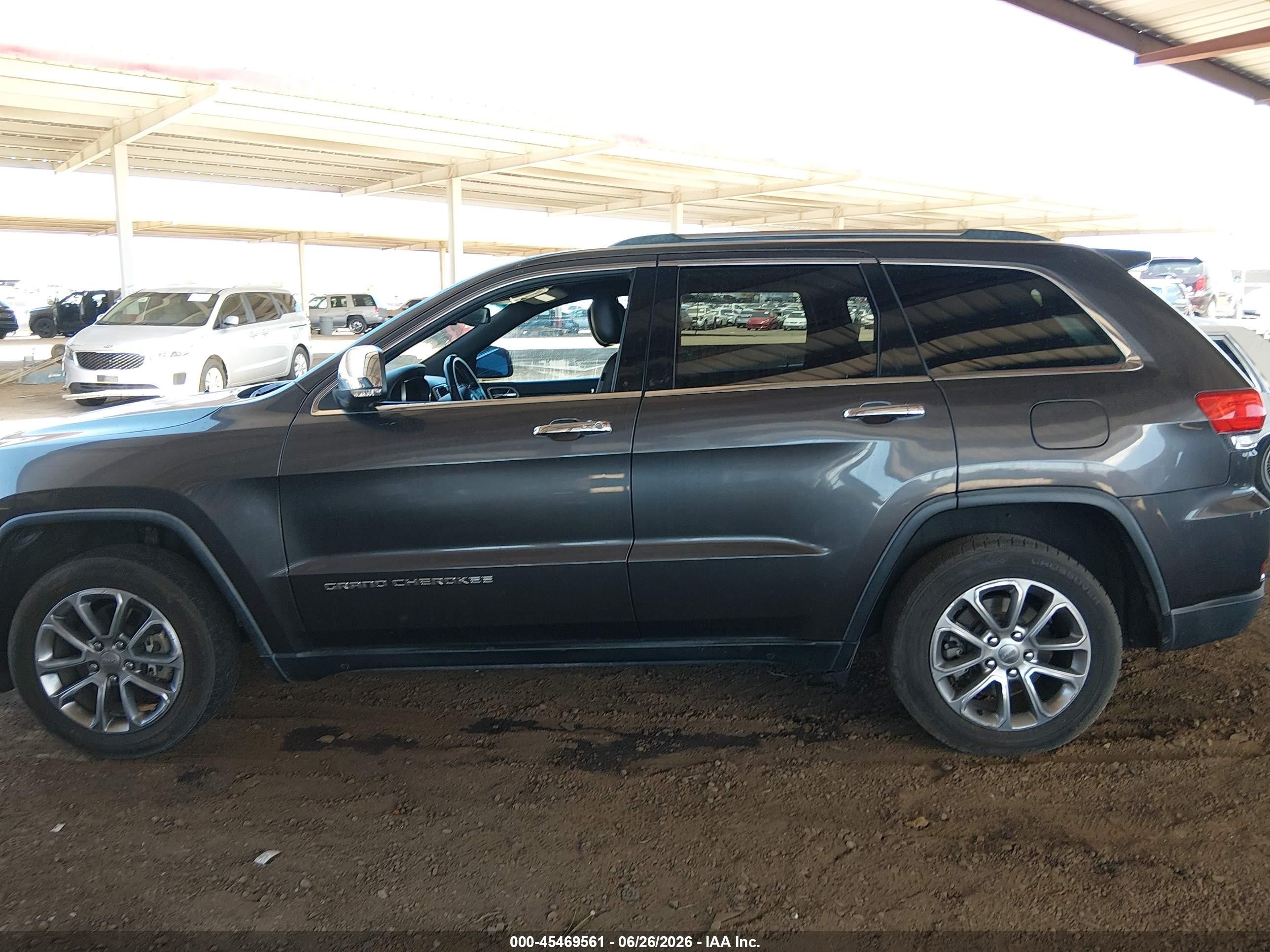 2014 Jeep Grand Cherokee Limited Gray vin: 1C4RJEBG4EC573050