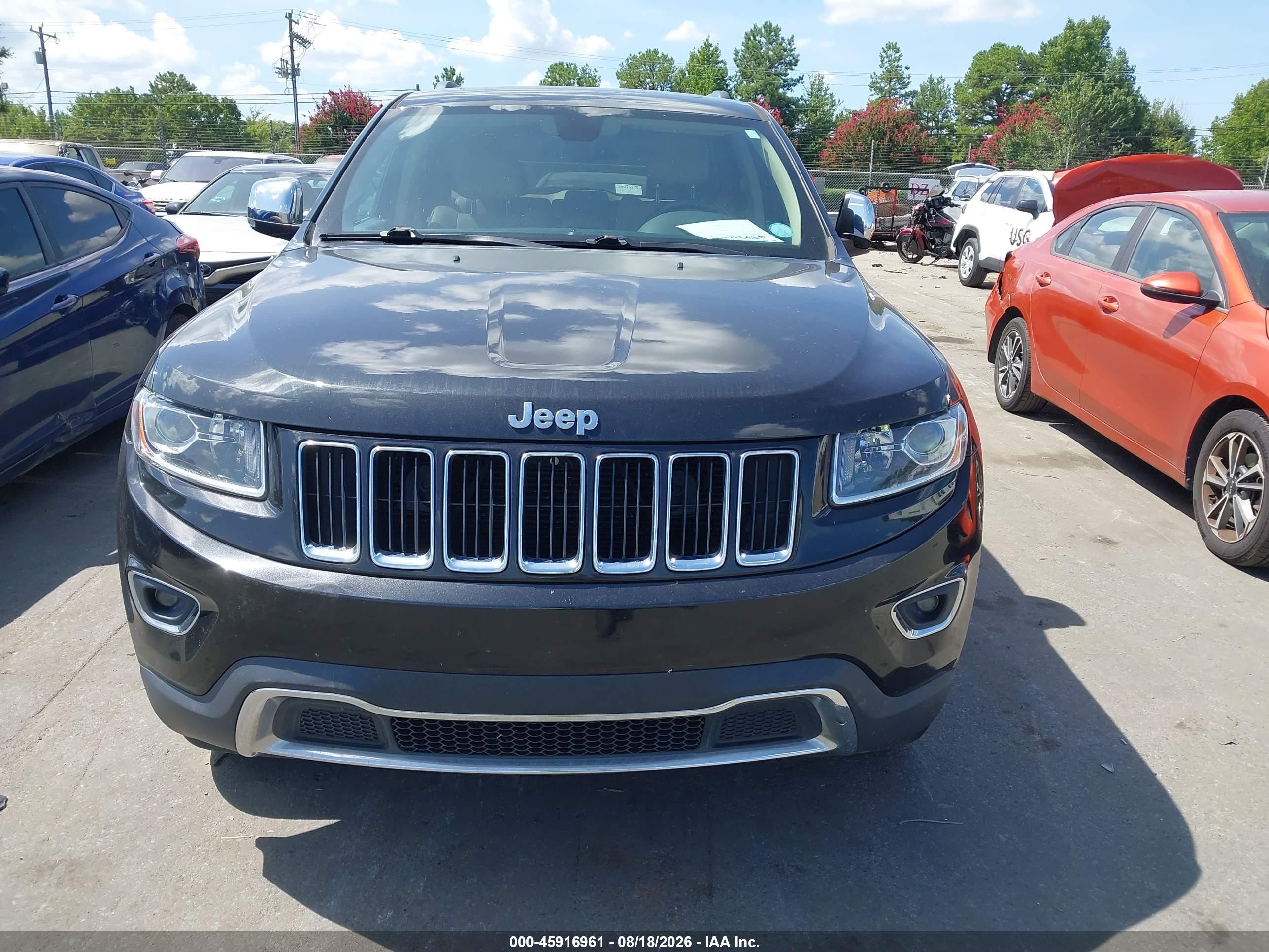 2015 Jeep Grand Cherokee Limited Black vin: 1C4RJEBG4FC137090