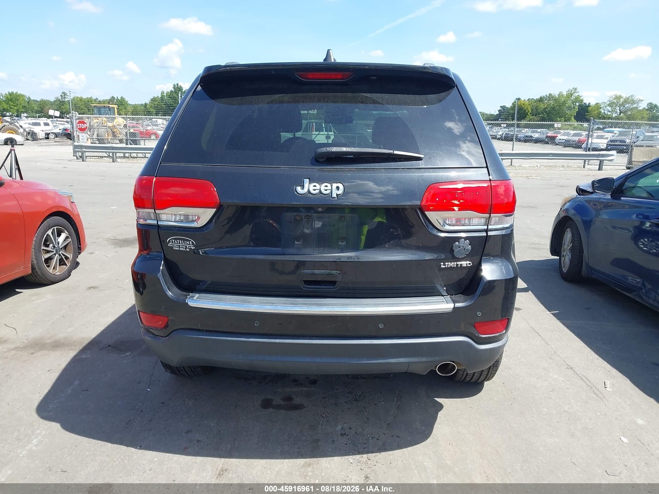 2015 Jeep Grand Cherokee Limited Black vin: 1C4RJEBG4FC137090