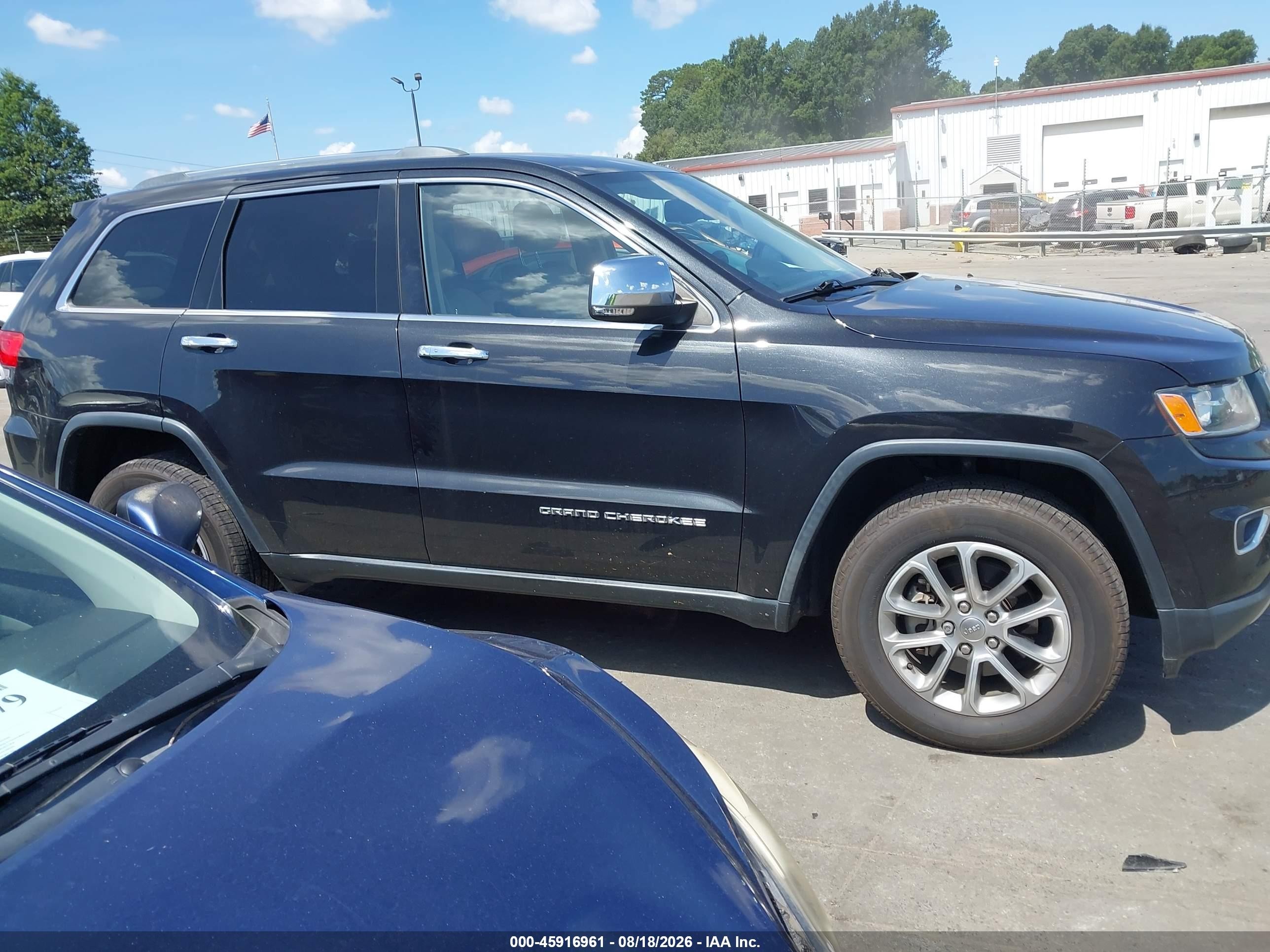 2015 Jeep Grand Cherokee Limited Black vin: 1C4RJEBG4FC137090