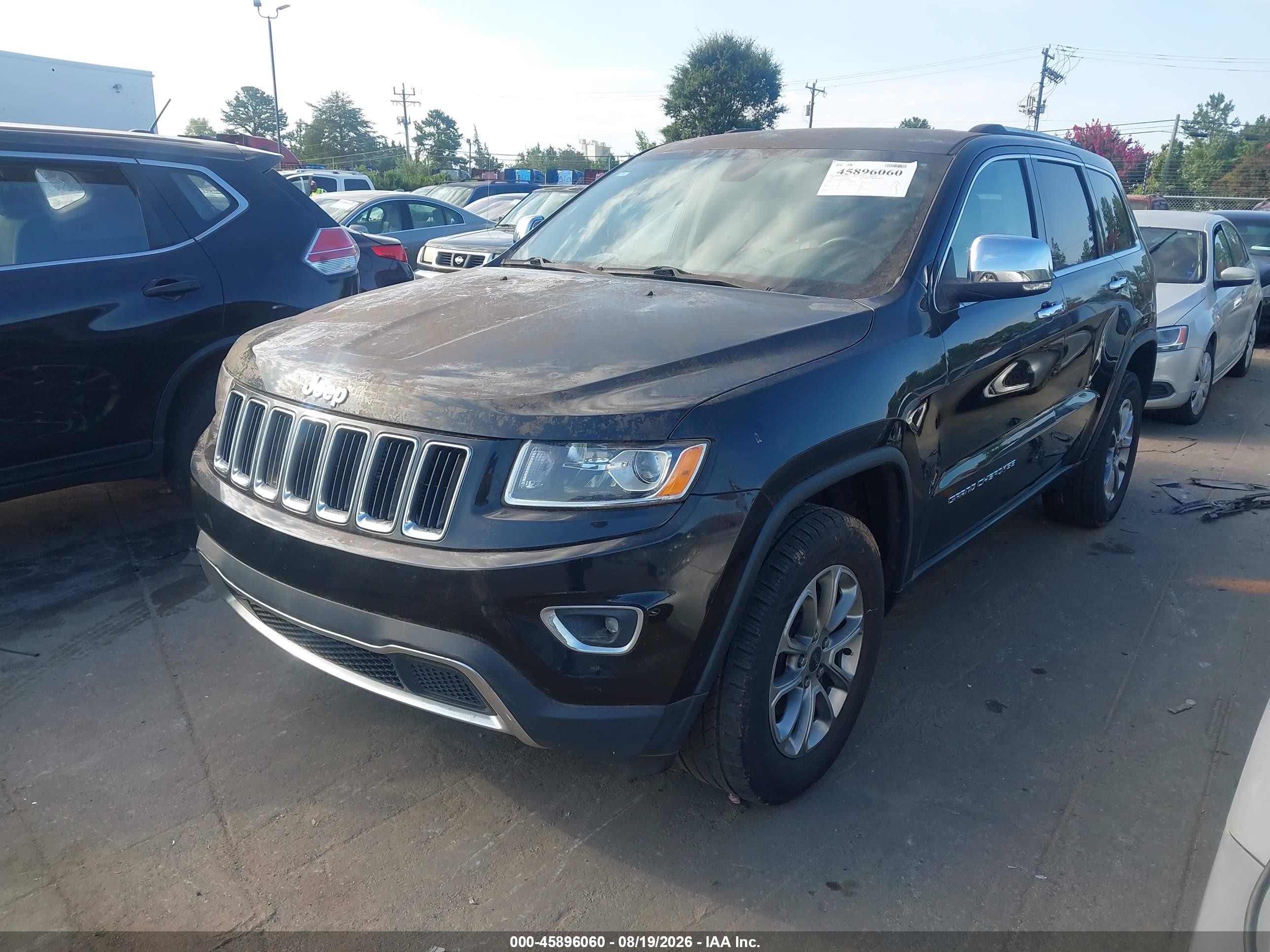 2015 Jeep Grand Cherokee Limited Black vin: 1C4RJEBG4FC160448