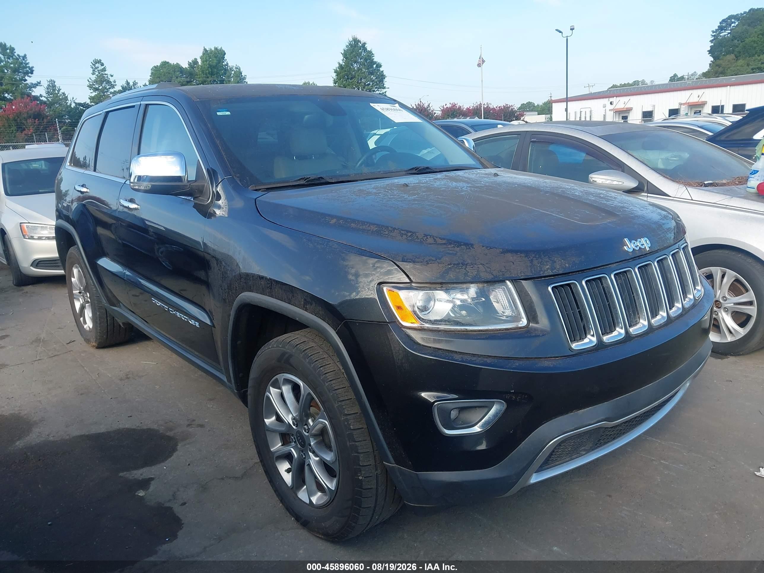 2015 Jeep Grand Cherokee Limited Black vin: 1C4RJEBG4FC160448