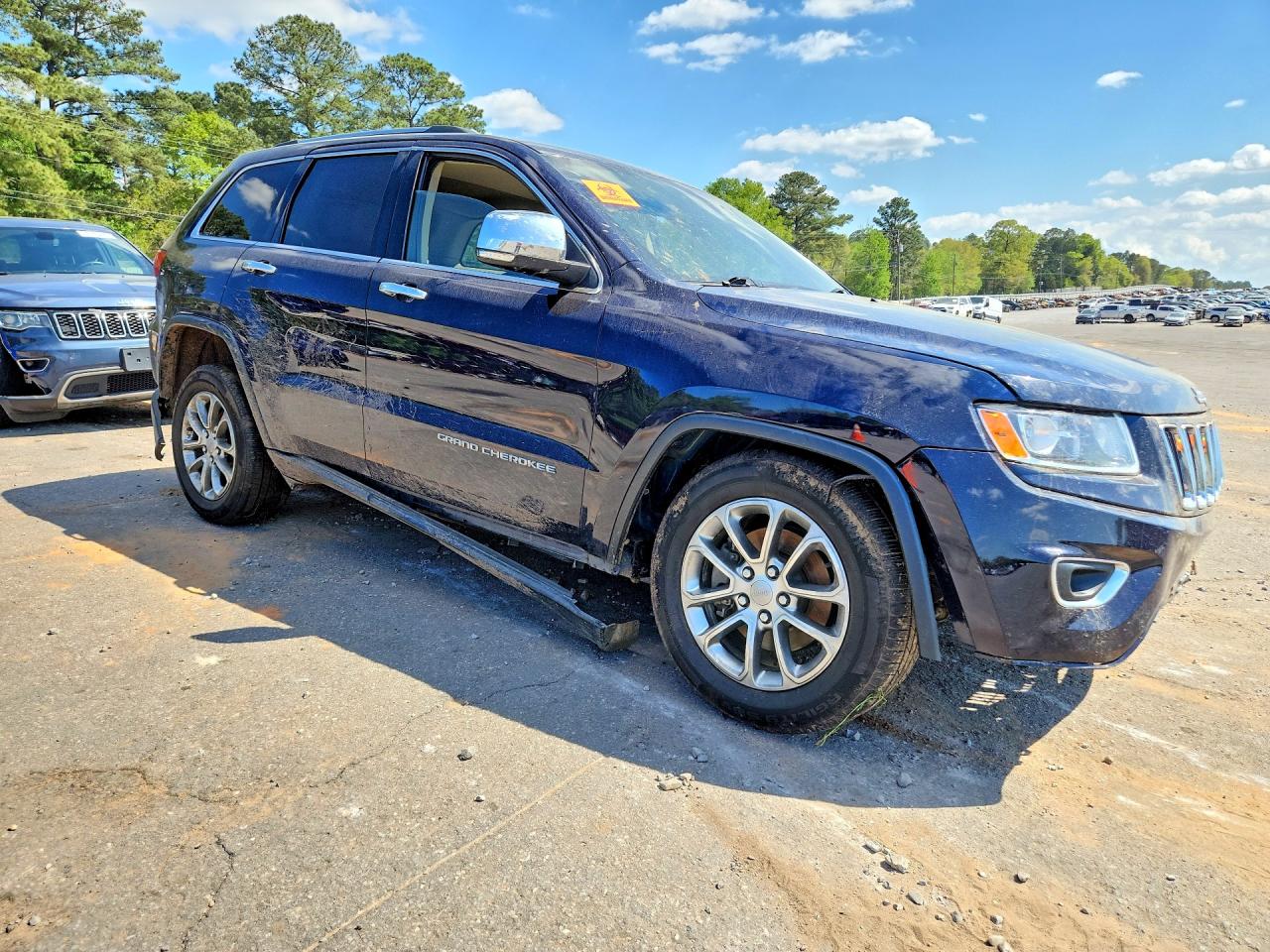 2015 Jeep Grand Cherokee Limited Blue vin: 1C4RJEBG4FC635242
