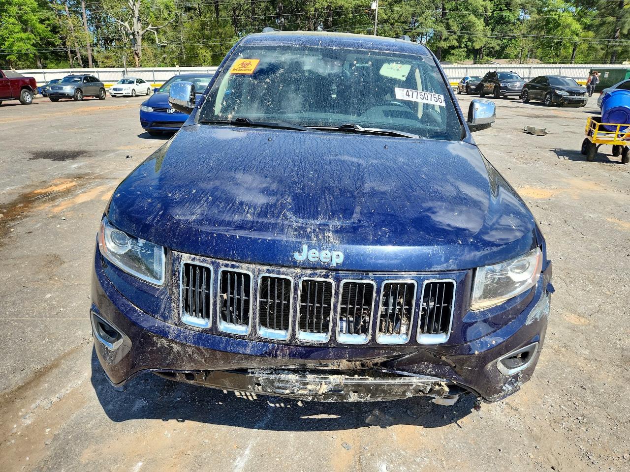 2015 Jeep Grand Cherokee Limited Blue vin: 1C4RJEBG4FC635242