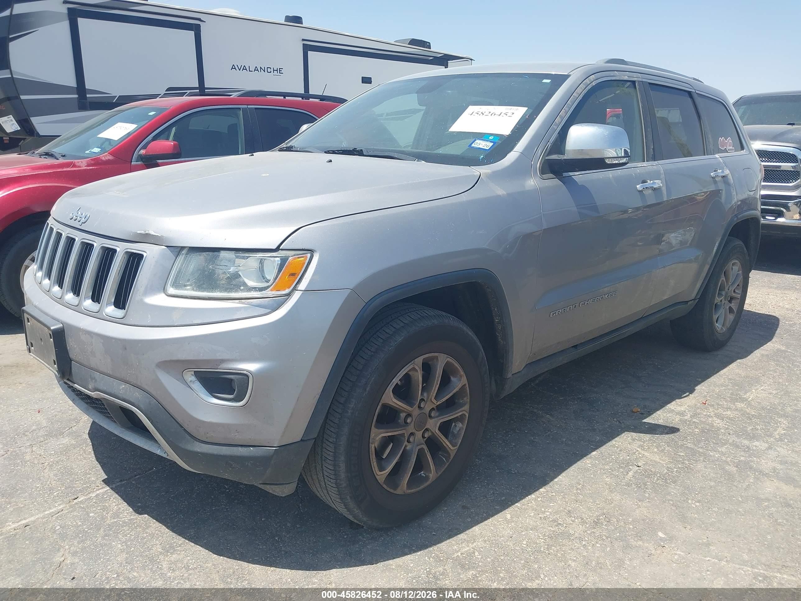 2015 Jeep Grand Cherokee Limited Silver vin: 1C4RJEBG4FC668094