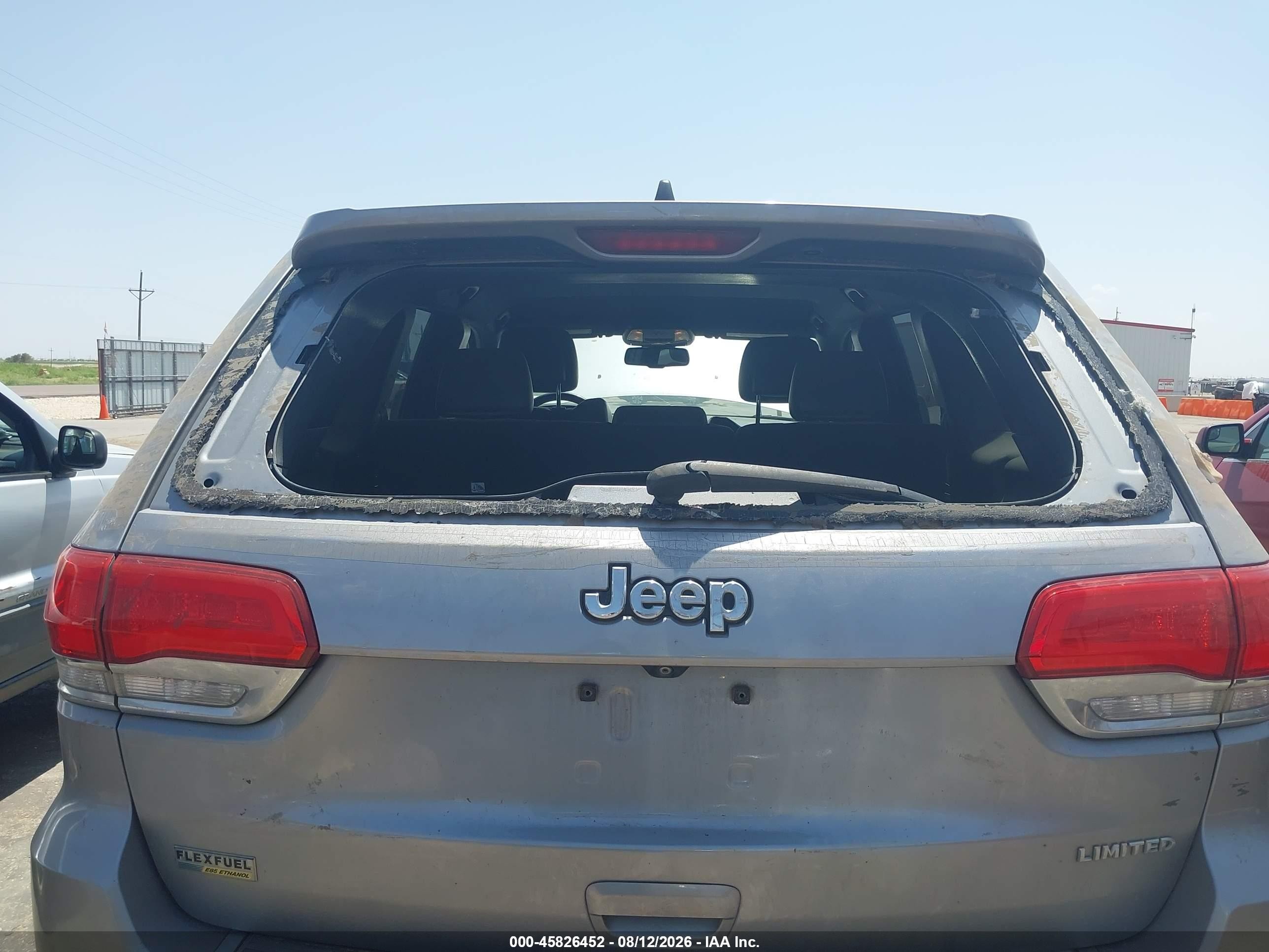 2015 Jeep Grand Cherokee Limited Silver vin: 1C4RJEBG4FC668094