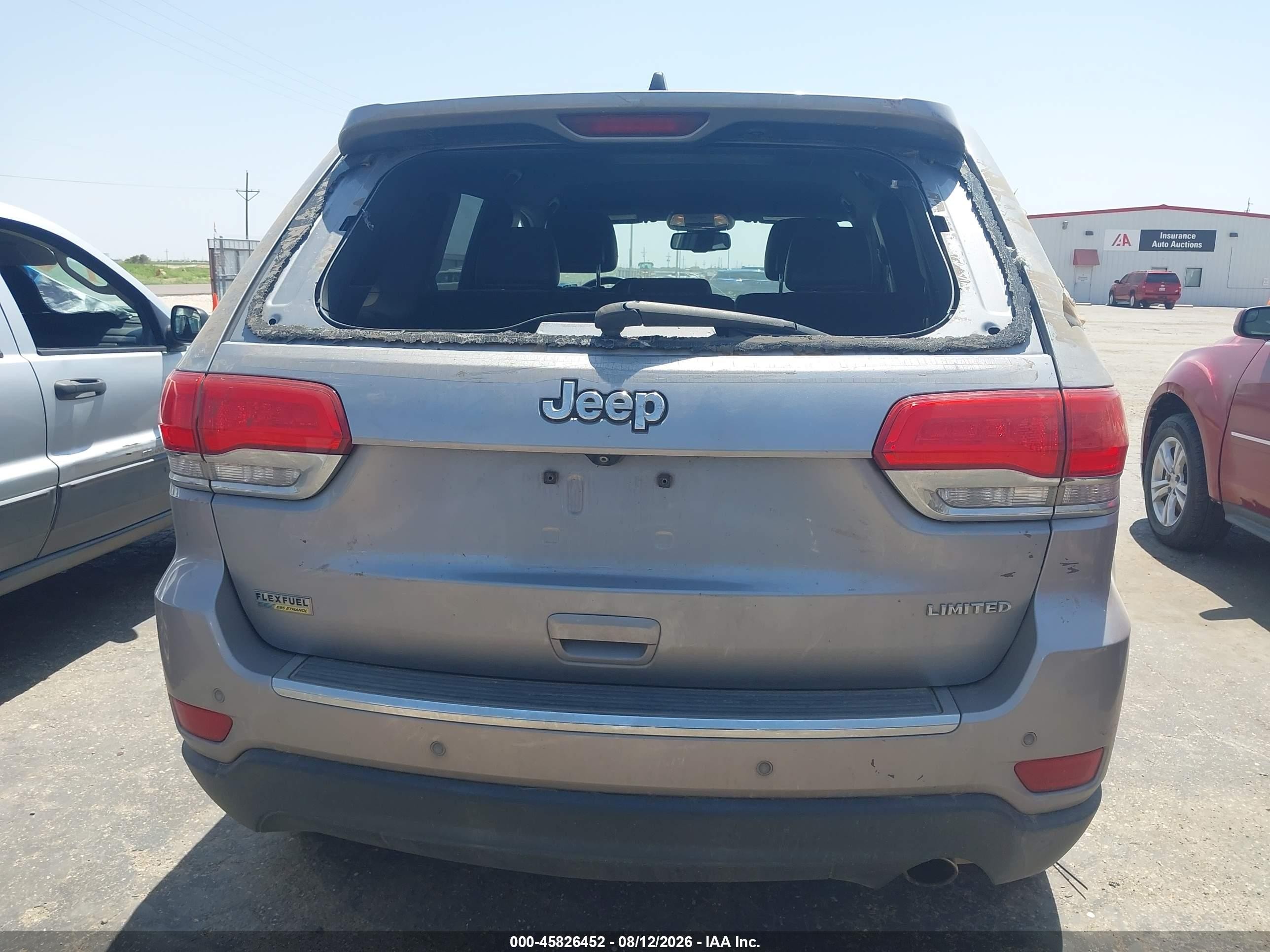 2015 Jeep Grand Cherokee Limited Silver vin: 1C4RJEBG4FC668094