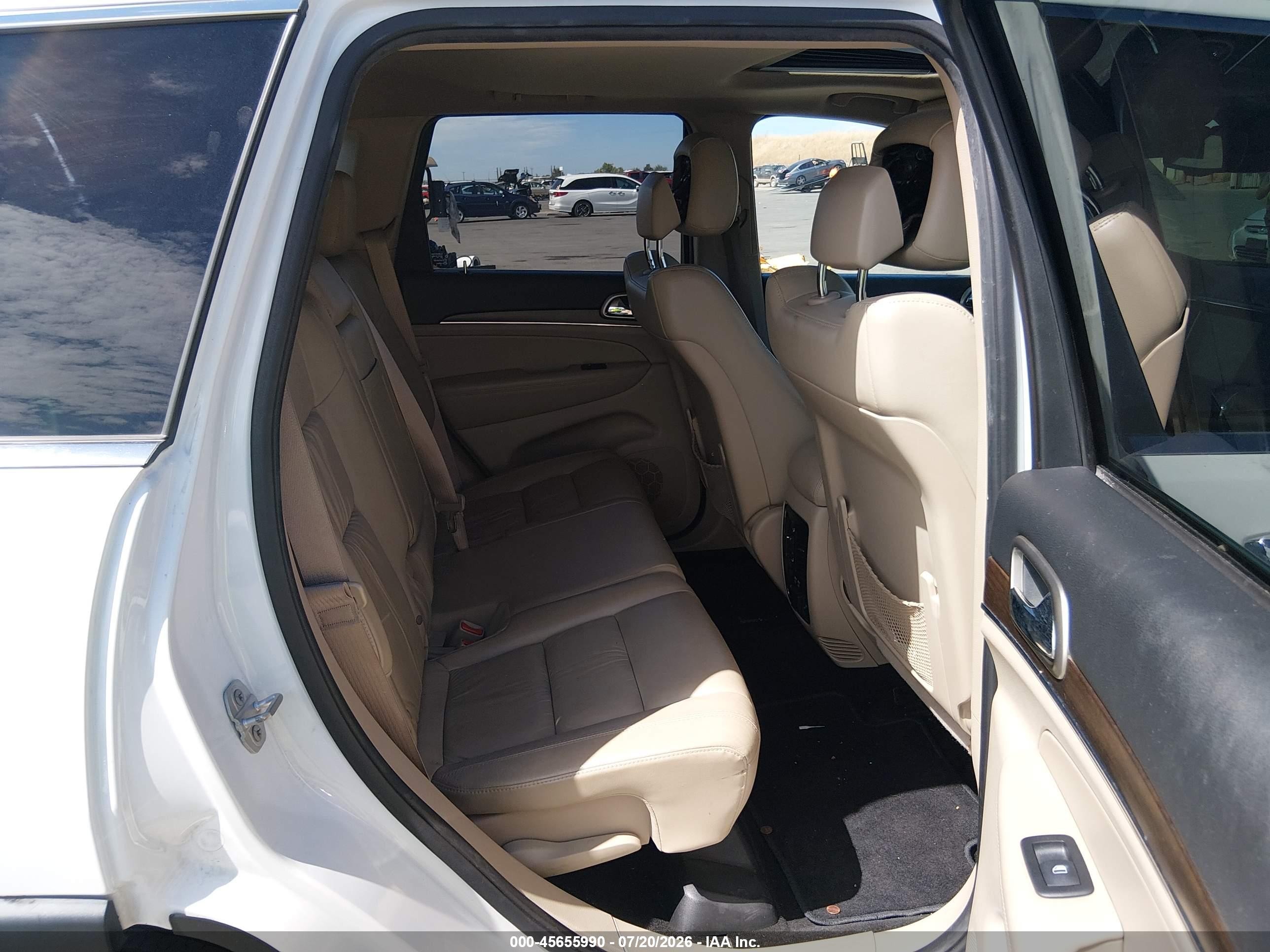 2015 Jeep Grand Cherokee Limited White vin: 1C4RJEBG4FC669150