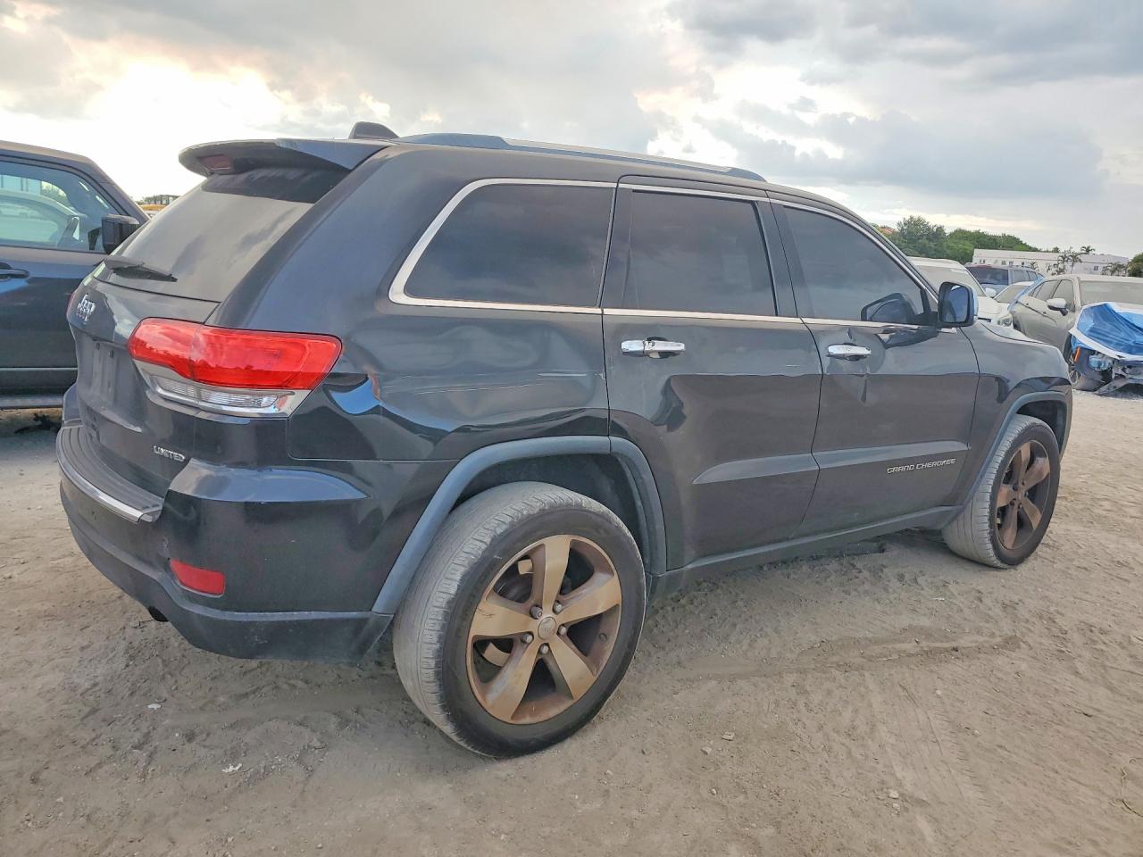 2015 Jeep Grand Cherokee Limited Black vin: 1C4RJEBG4FC951742