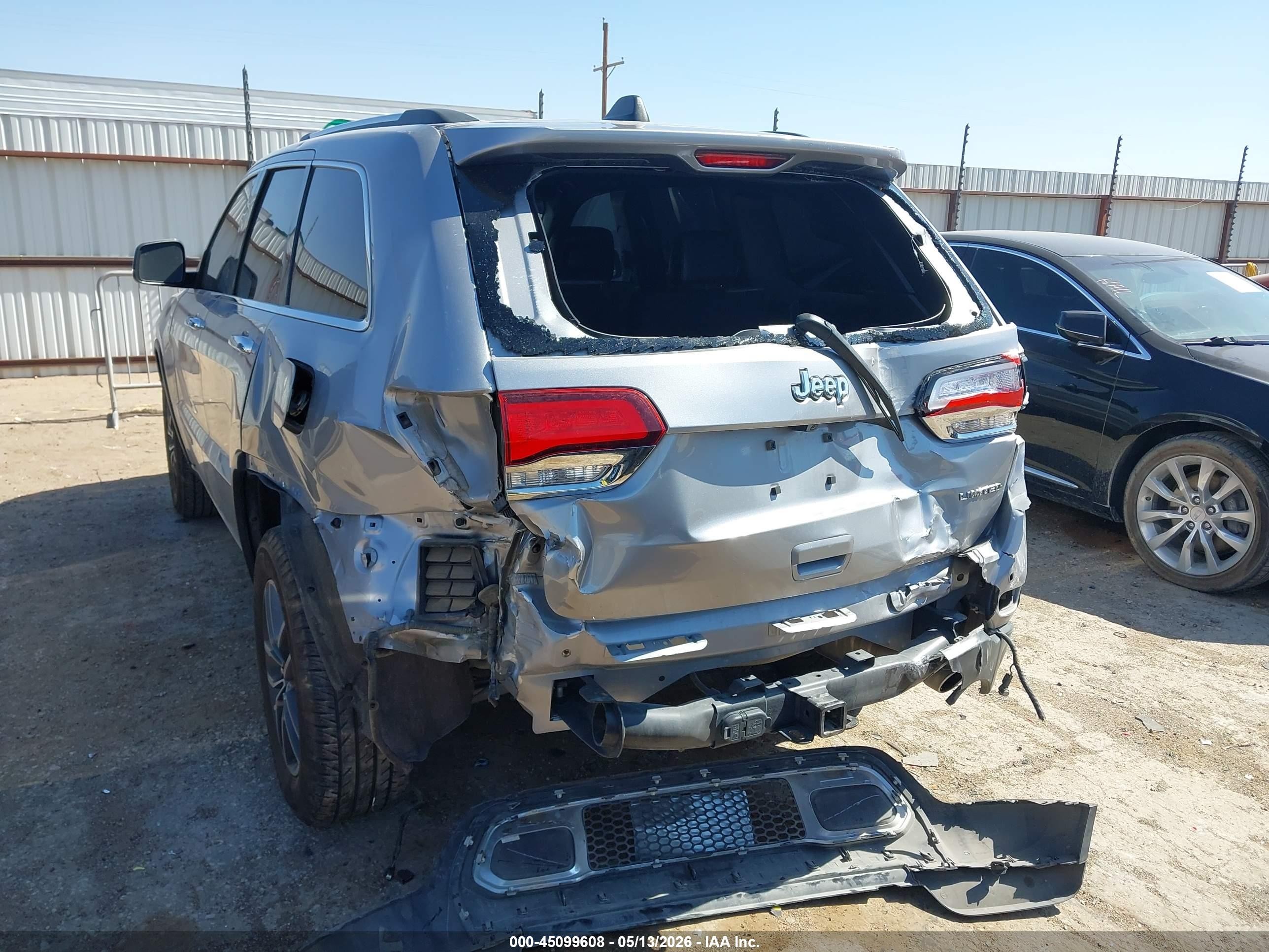 2021 Jeep Grand Cherokee Limited 4x2 Gray vin: 1C4RJEBG4MC738321