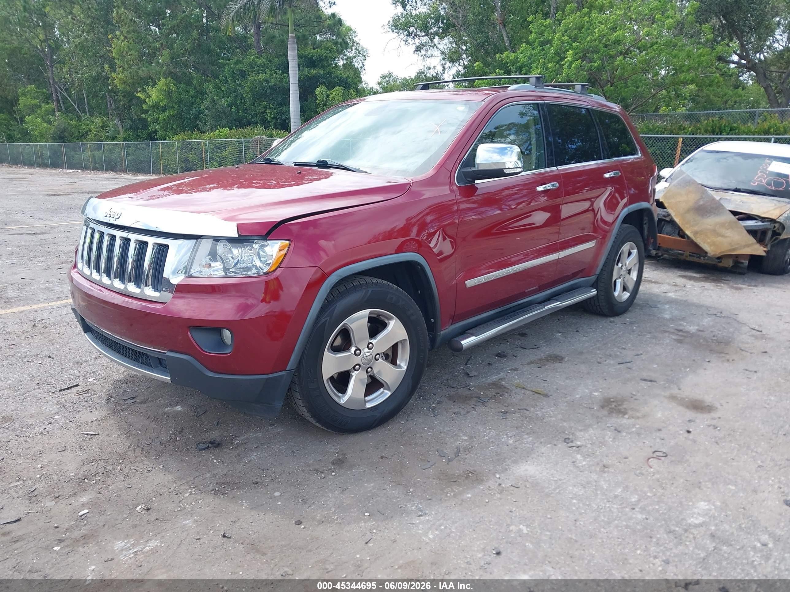 2012 Jeep Grand Cherokee Limited Red vin: 1C4RJEBG5CC150958