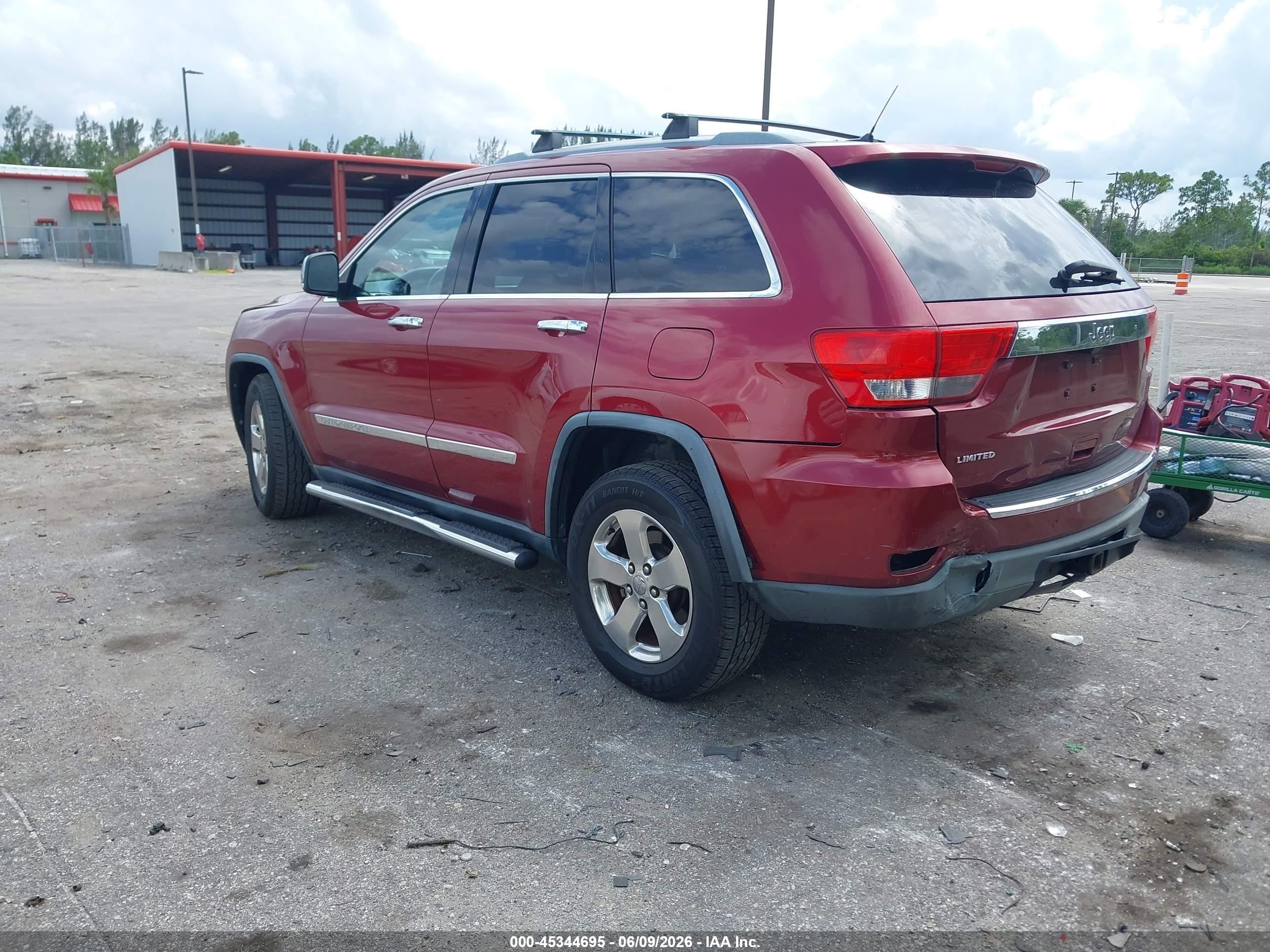 2012 Jeep Grand Cherokee Limited Red vin: 1C4RJEBG5CC150958