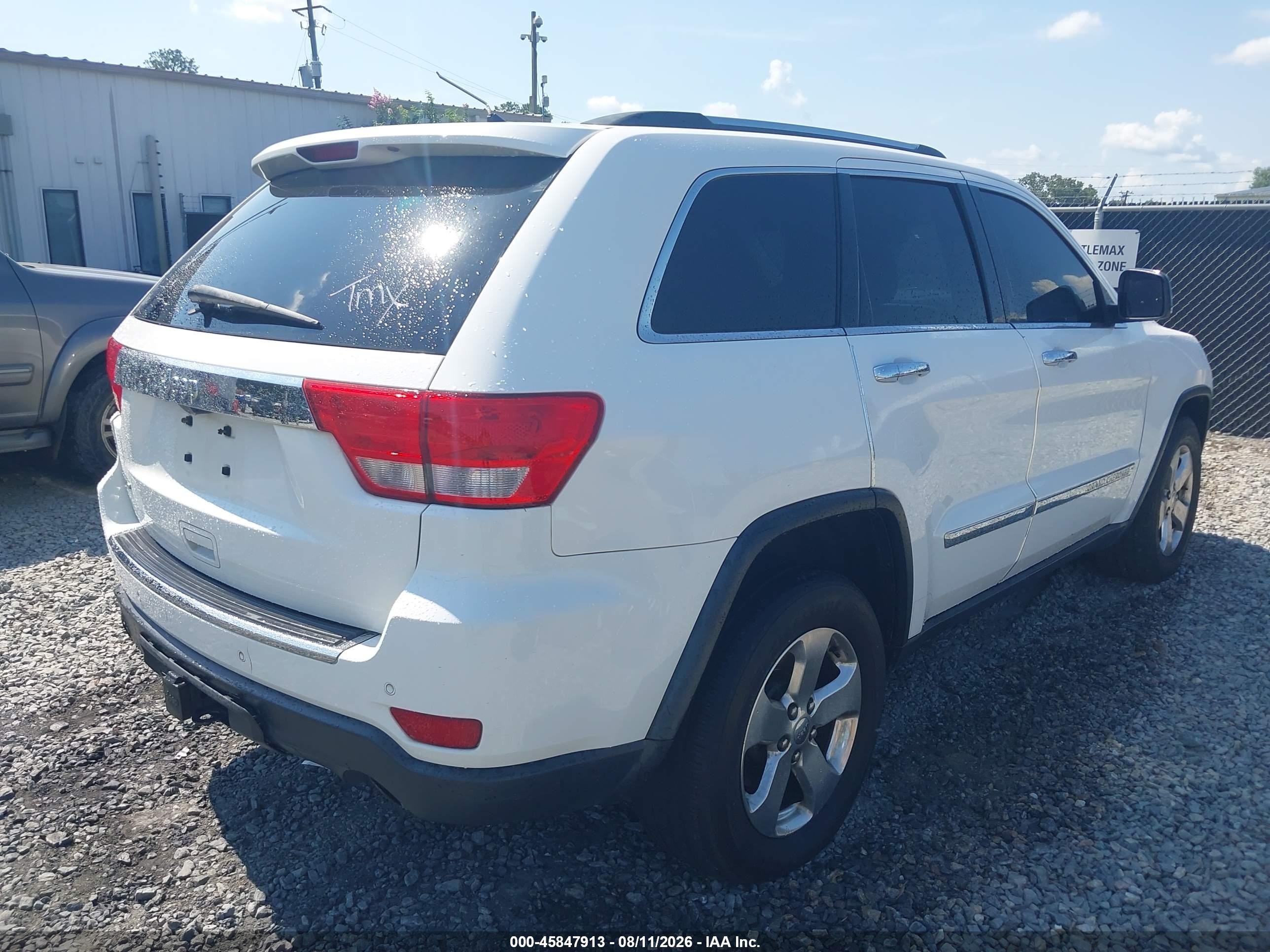 2013 Jeep Grand Cherokee Limited White vin: 1C4RJEBG5DC642892
