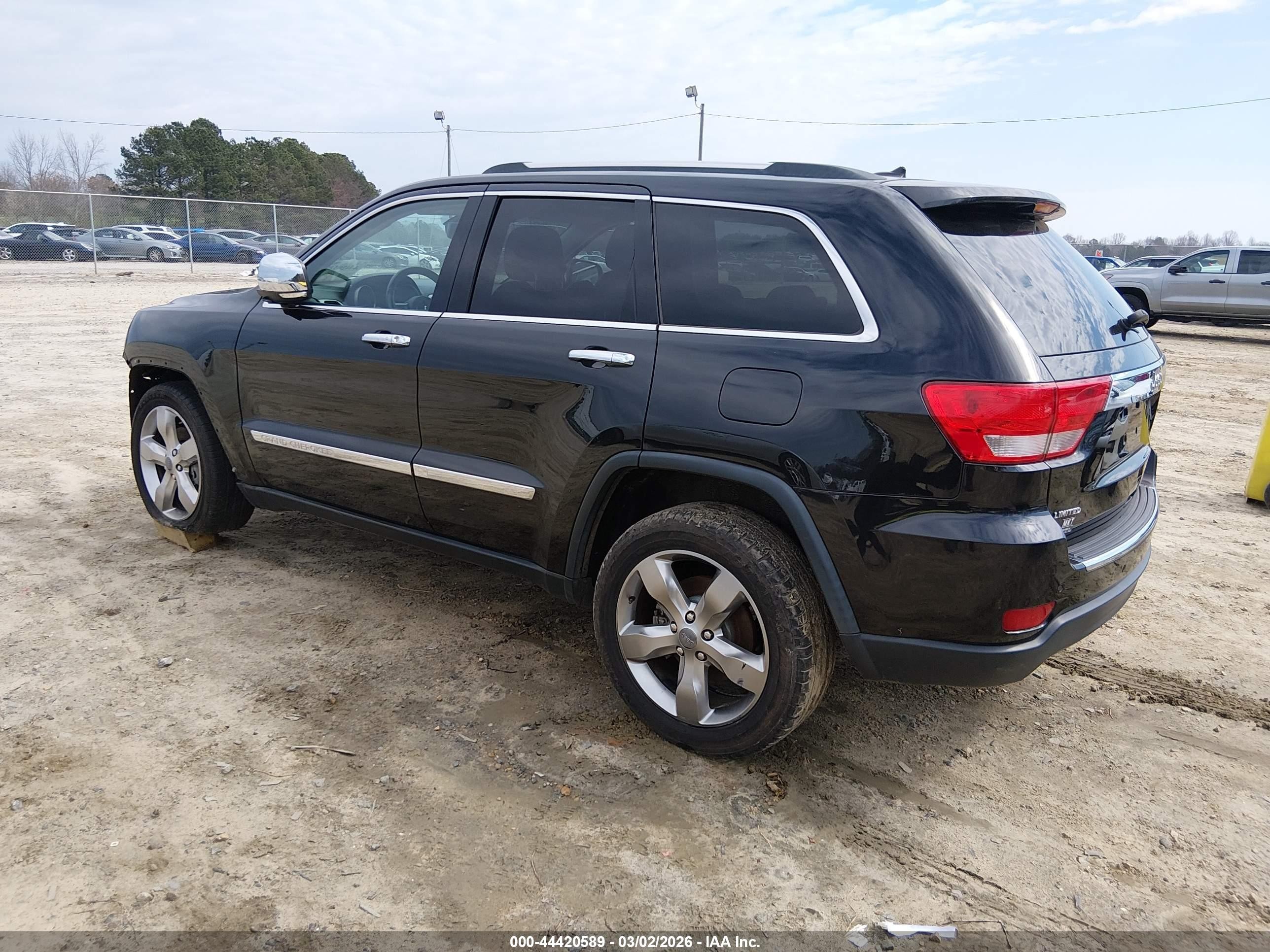 2013 Jeep Grand Cherokee Limited Черный vin: 1C4RJEBG5DC642942