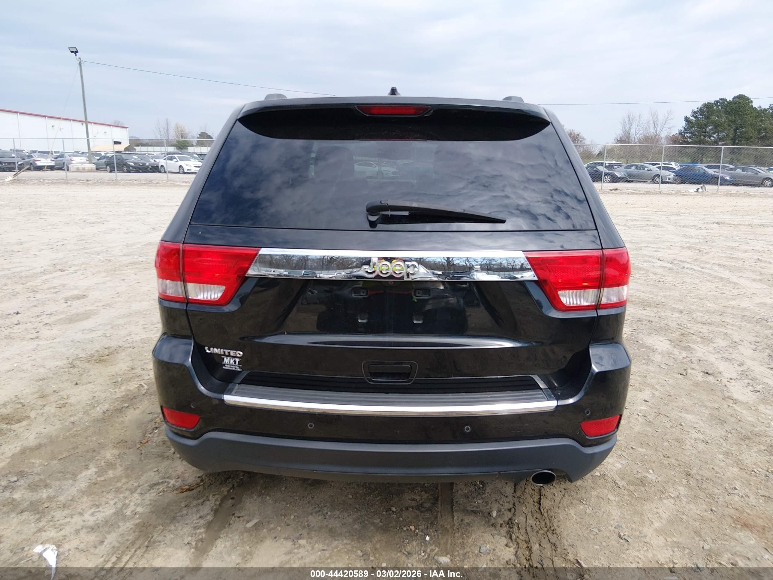 2013 Jeep Grand Cherokee Limited Черный vin: 1C4RJEBG5DC642942