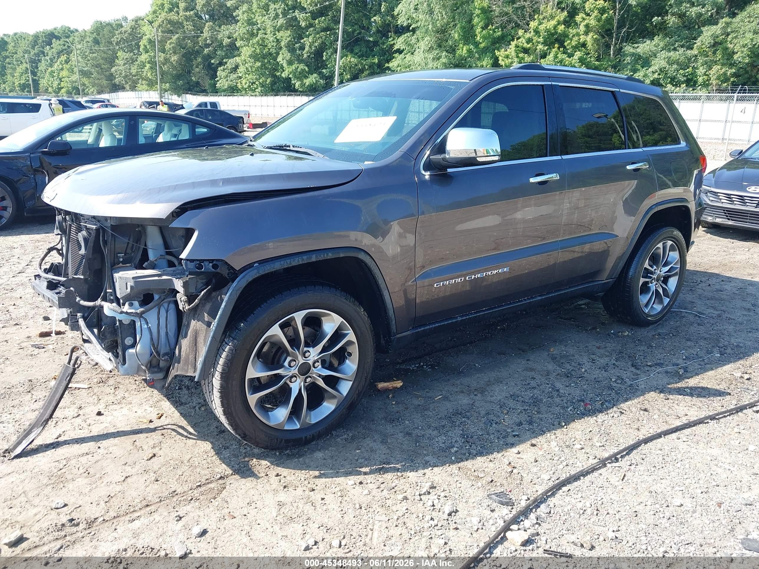 2014 Jeep Grand Cherokee Limited Pewter vin: 1C4RJEBG5EC144628