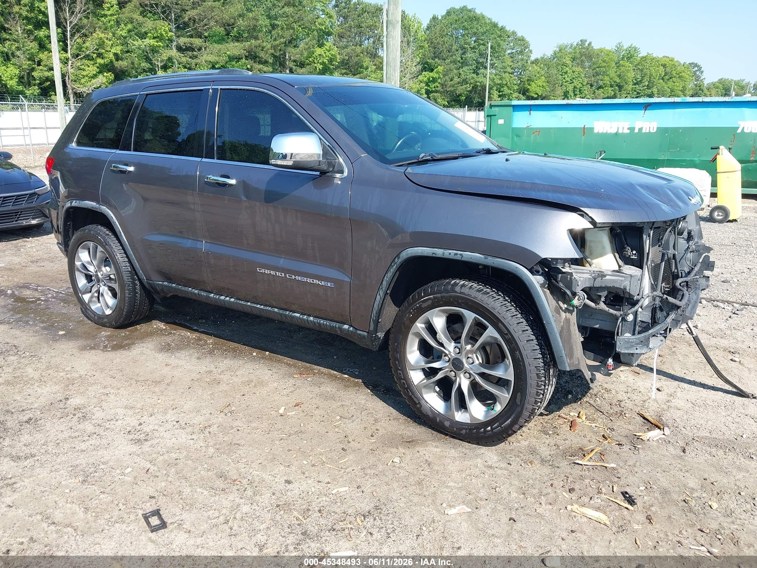 2014 Jeep Grand Cherokee Limited Pewter vin: 1C4RJEBG5EC144628