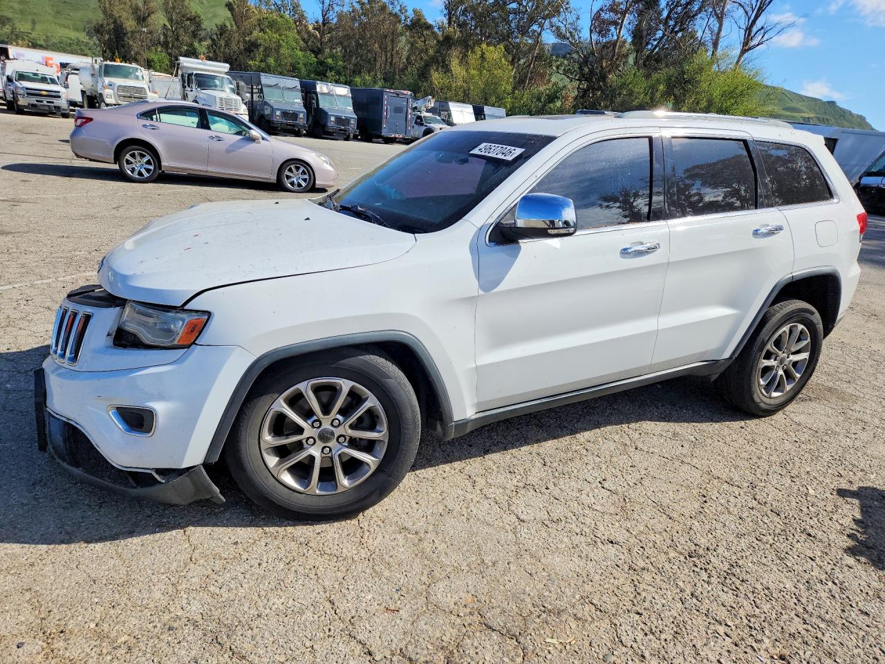 2014 Jeep Grand Cherokee Limited White vin: 1C4RJEBG5EC173577