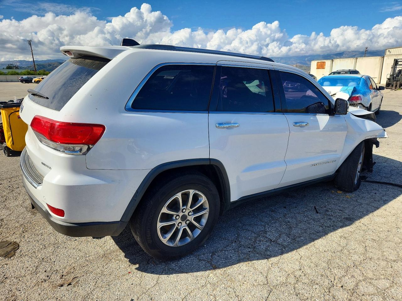 2014 Jeep Grand Cherokee Limited Белый vin: 1C4RJEBG5EC173577