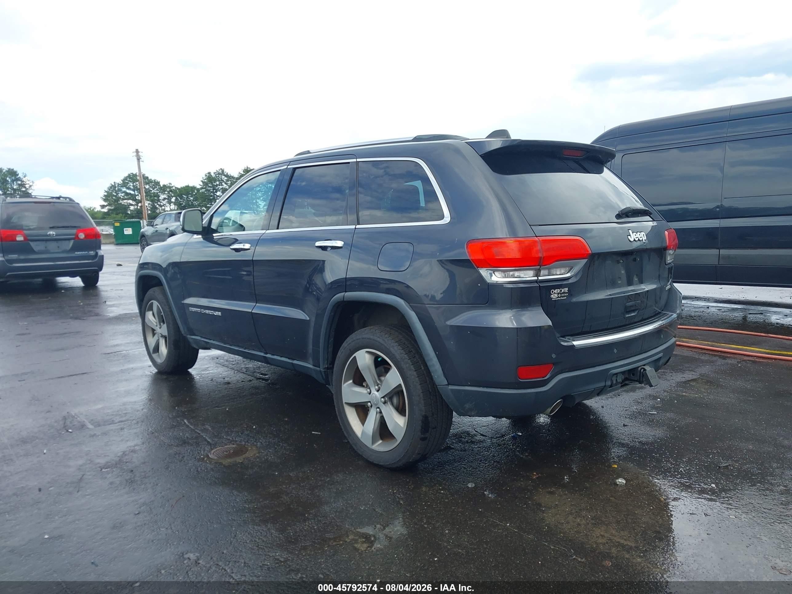 2014 Jeep Grand Cherokee Limited Серый vin: 1C4RJEBG5EC201944