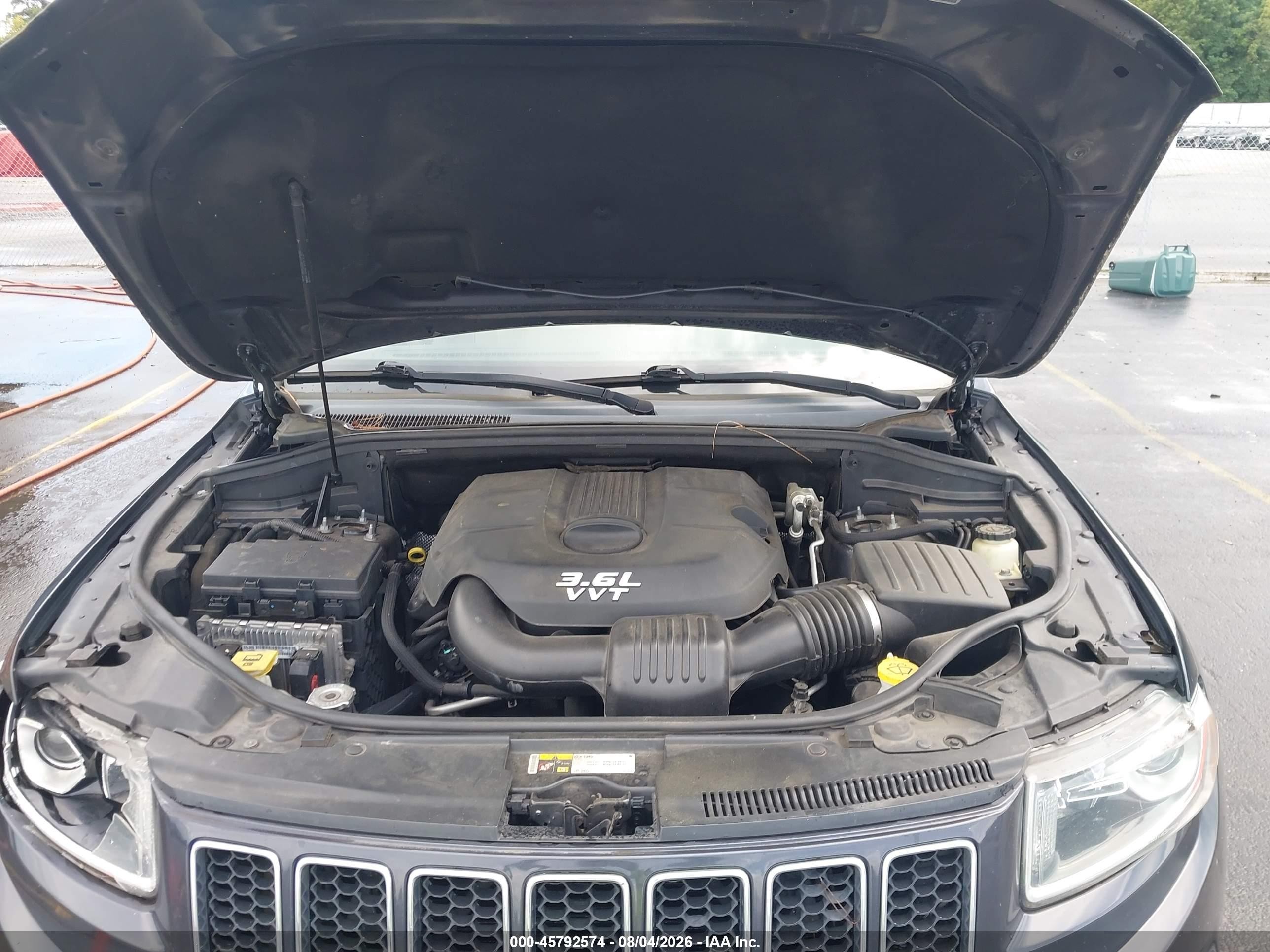 2014 Jeep Grand Cherokee Limited Серый vin: 1C4RJEBG5EC201944