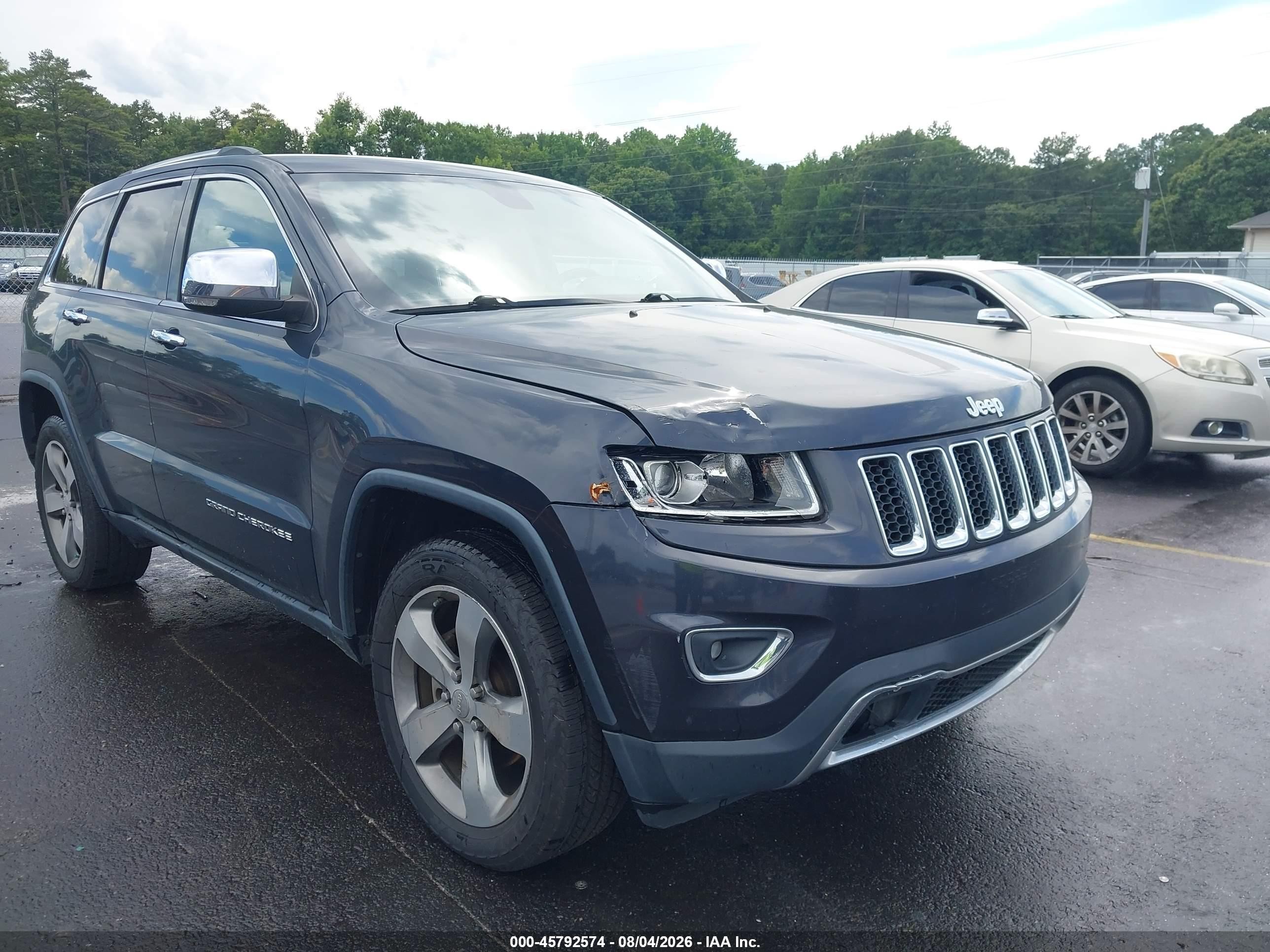 2014 Jeep Grand Cherokee Limited Серый vin: 1C4RJEBG5EC201944