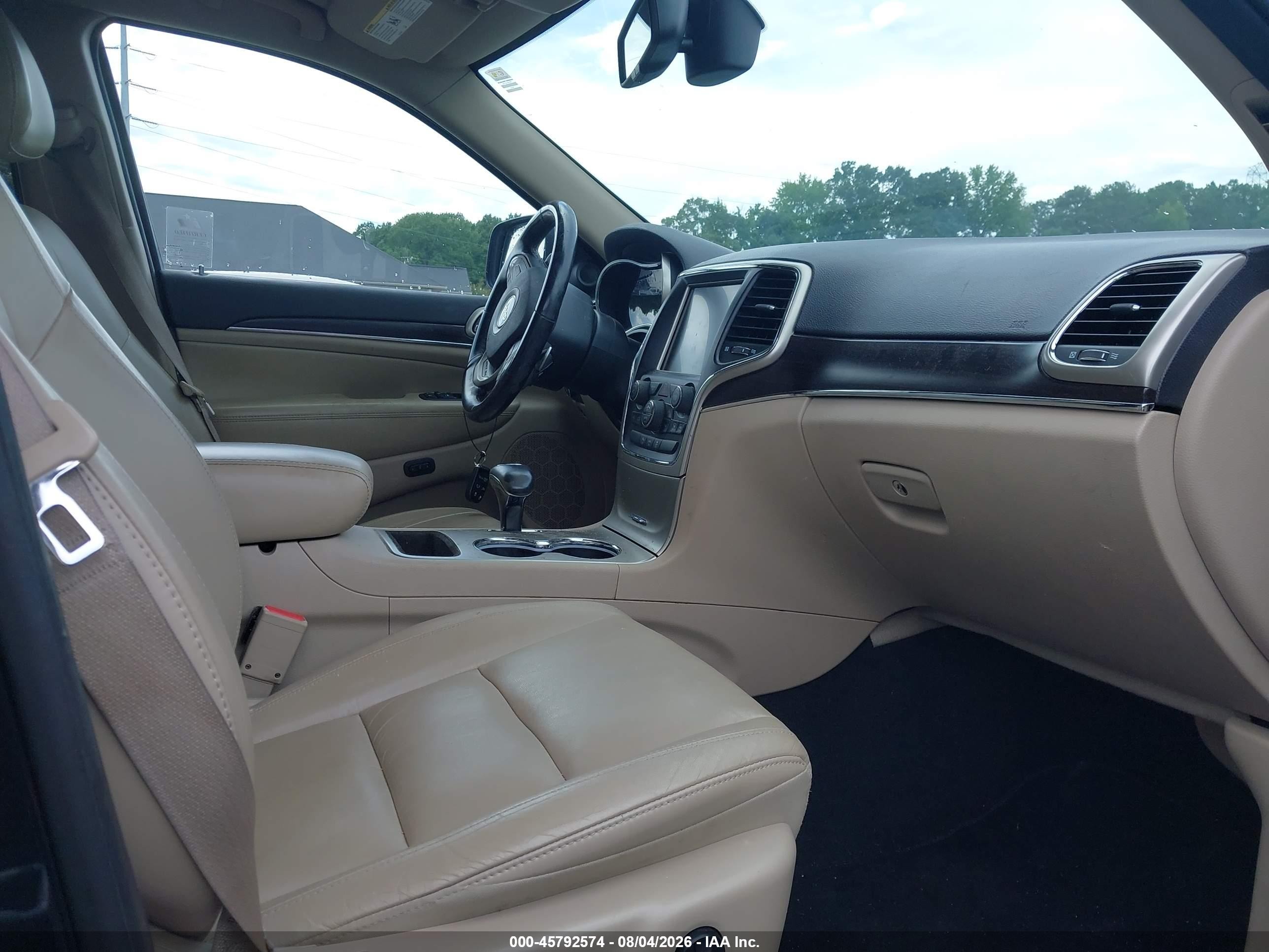2014 Jeep Grand Cherokee Limited Серый vin: 1C4RJEBG5EC201944