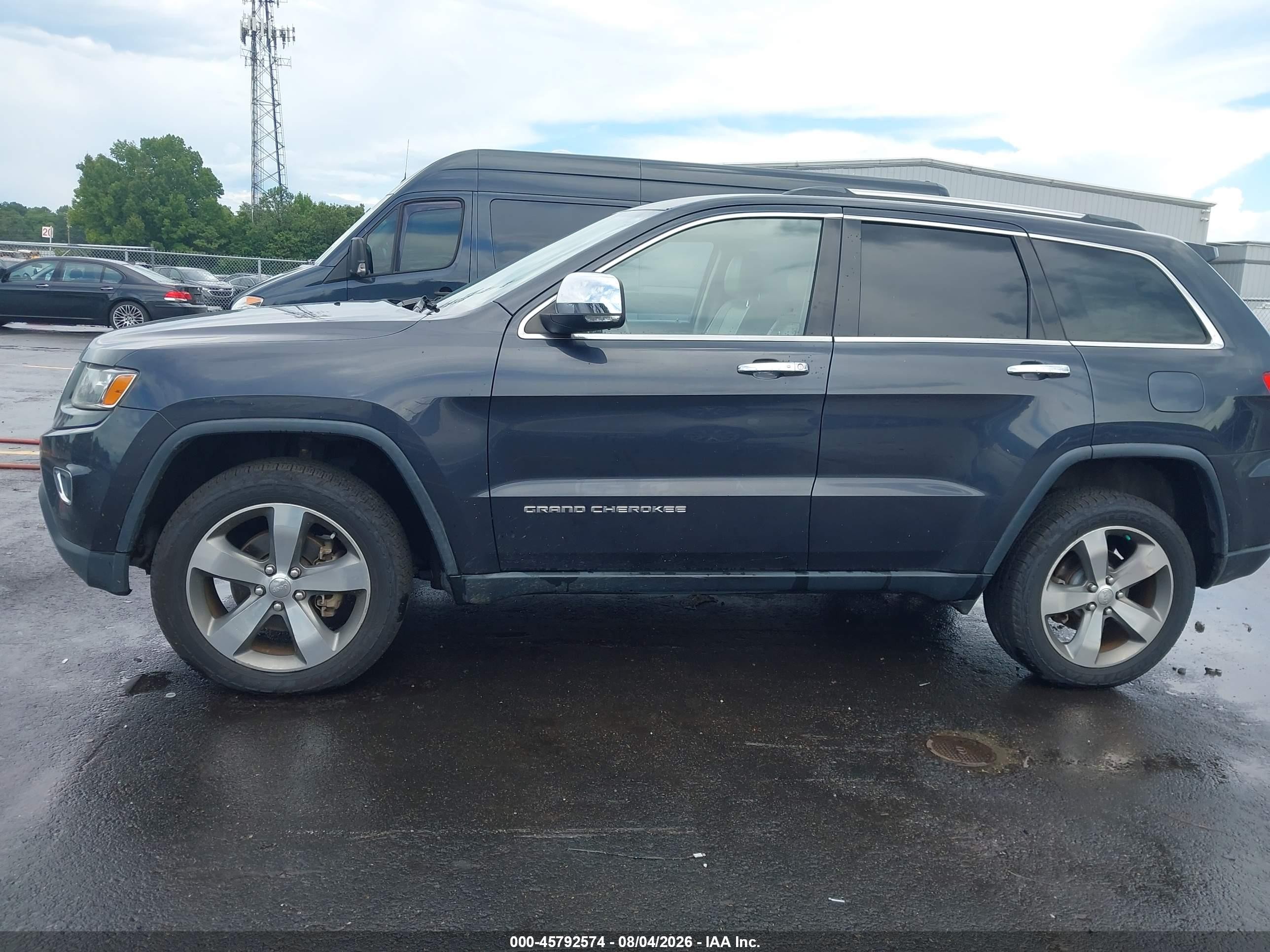 2014 Jeep Grand Cherokee Limited Серый vin: 1C4RJEBG5EC201944