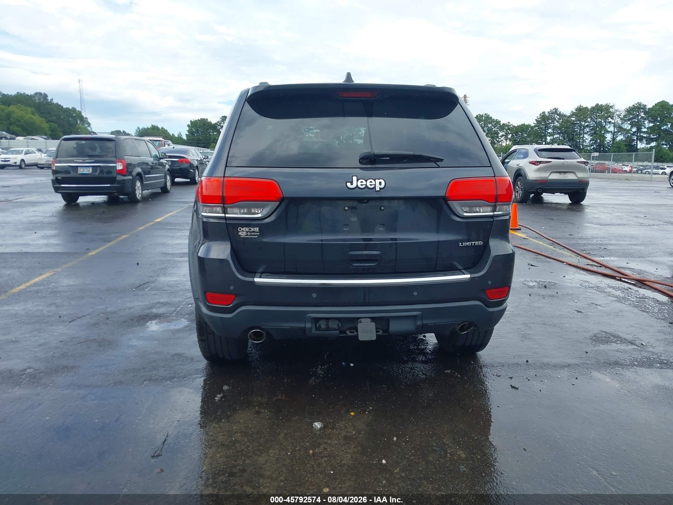 2014 Jeep Grand Cherokee Limited Серый vin: 1C4RJEBG5EC201944