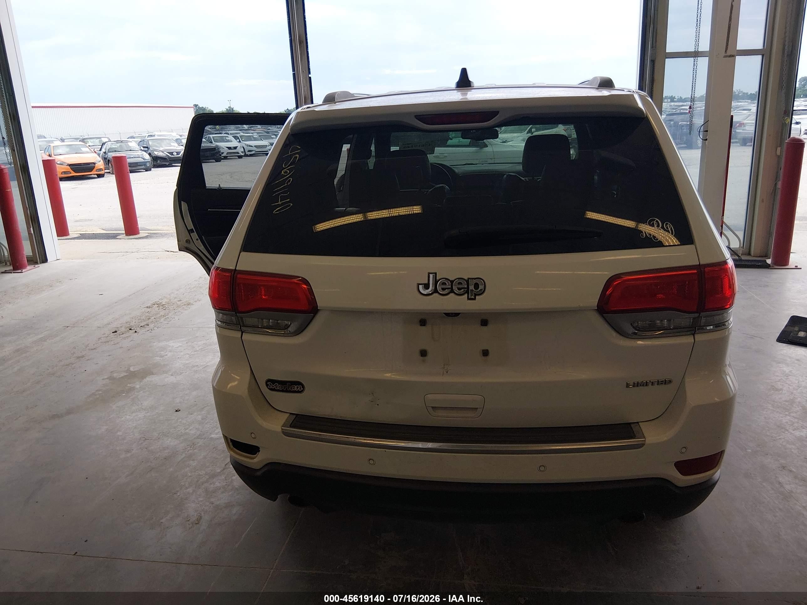 2014 Jeep Grand Cherokee Limited White vin: 1C4RJEBG5EC281441