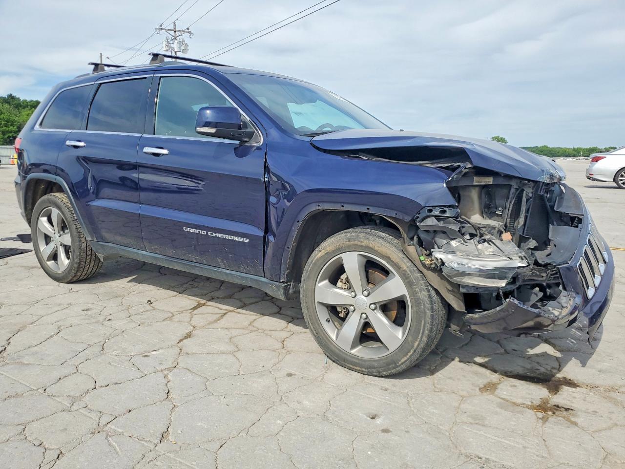 2014 Jeep Grand Cherokee Limited Blue vin: 1C4RJEBG5EC442113