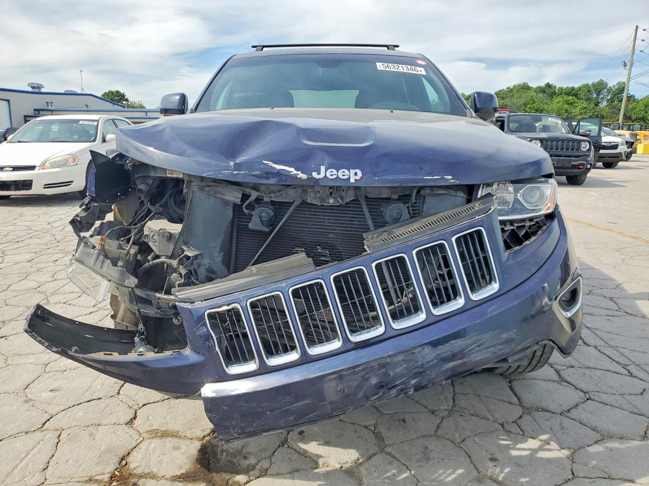2014 Jeep Grand Cherokee Limited Blue vin: 1C4RJEBG5EC442113