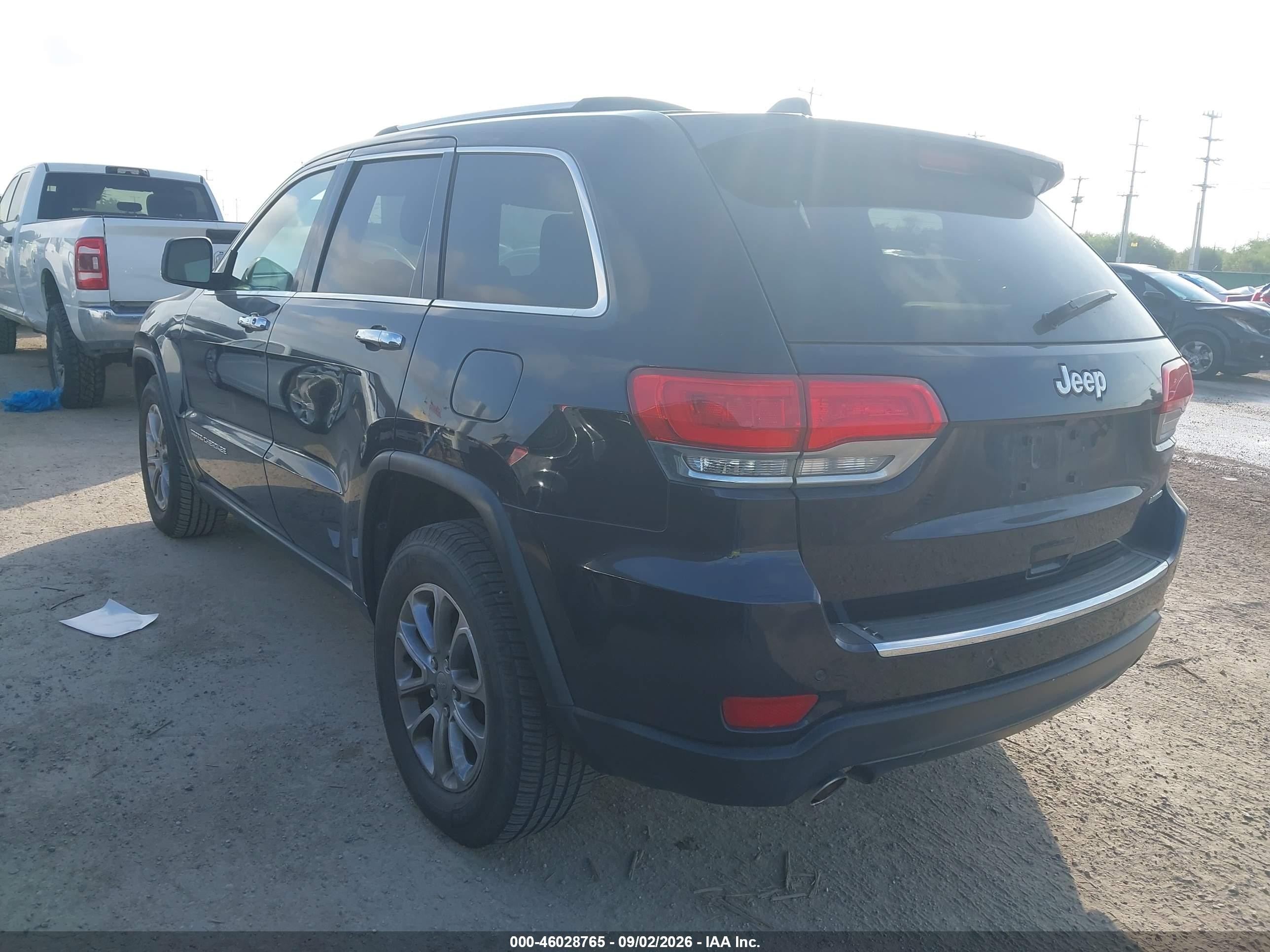 2014 Jeep Grand Cherokee Limited Black vin: 1C4RJEBG5EC449238
