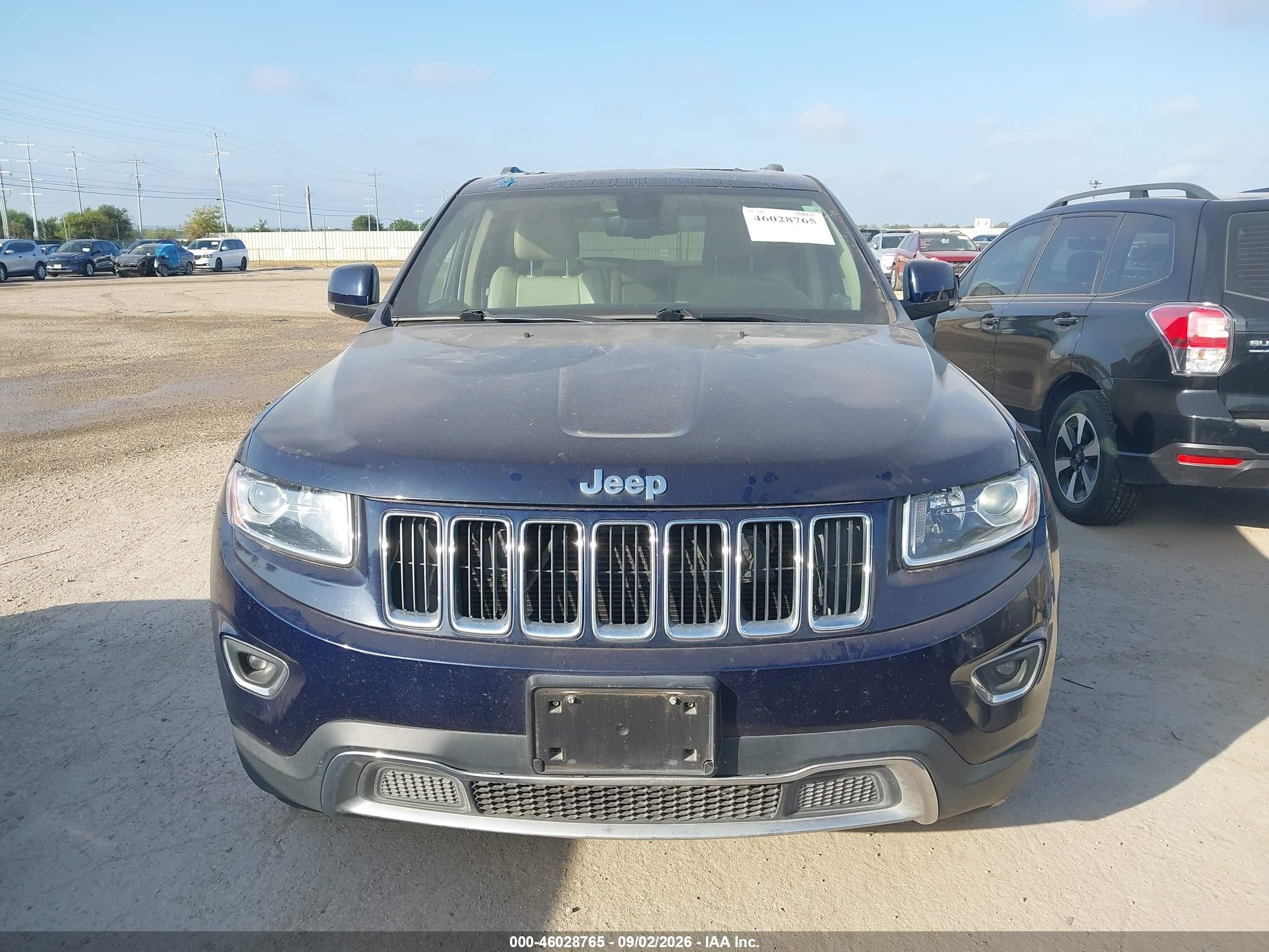 2014 Jeep Grand Cherokee Limited Black vin: 1C4RJEBG5EC449238