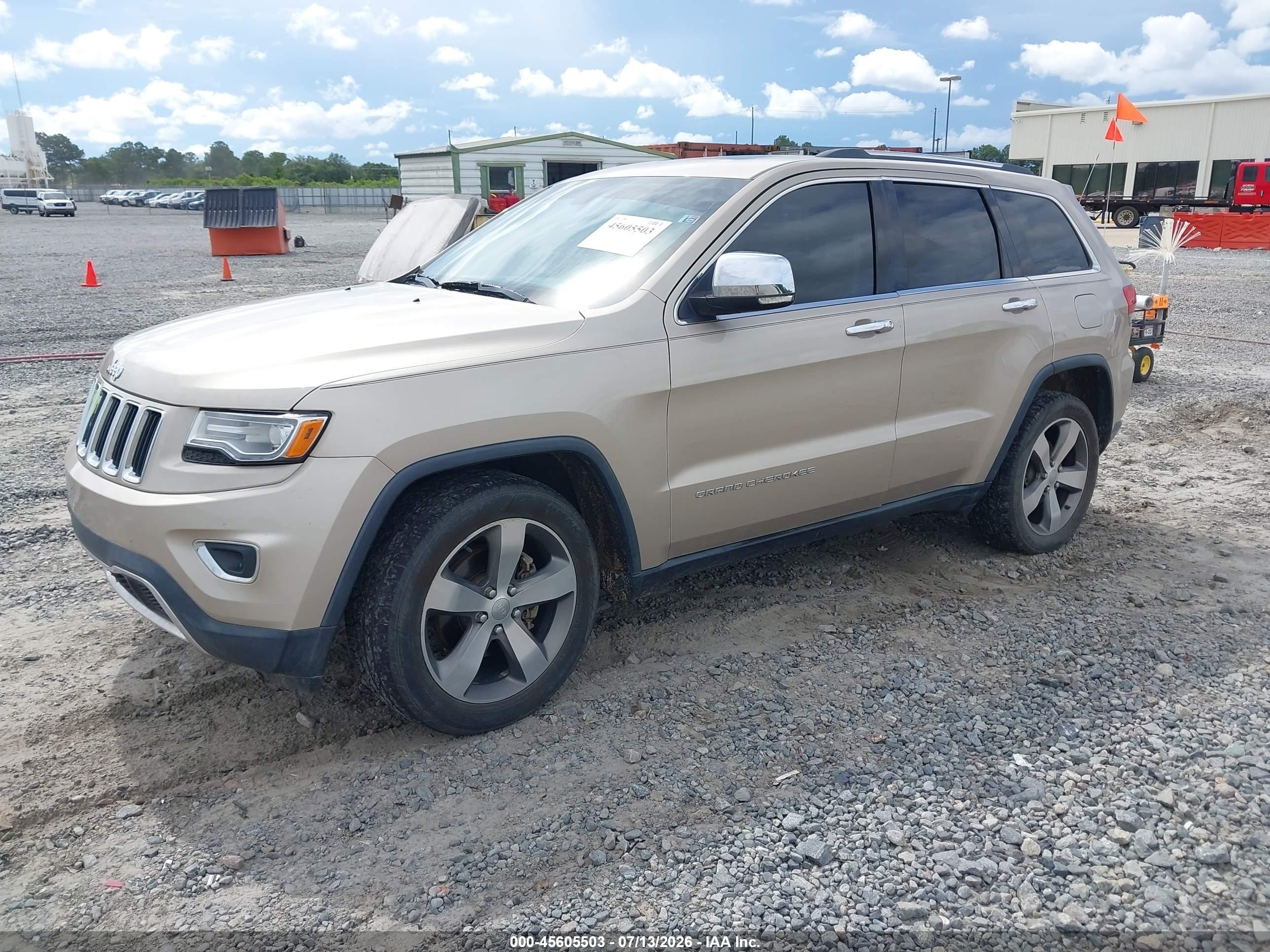 2014 Jeep Grand Cherokee Limited Champagne vin: 1C4RJEBG5EC547766
