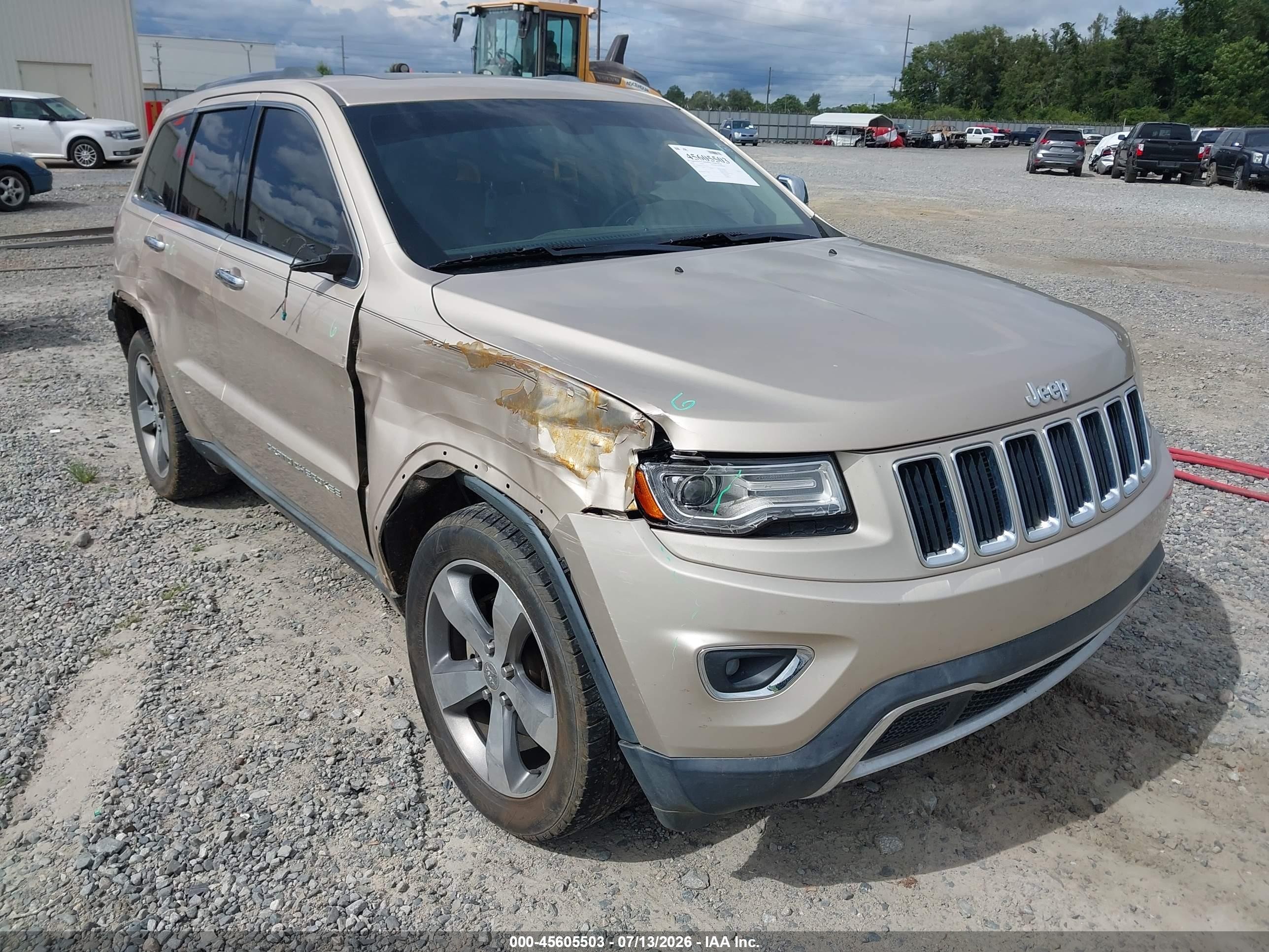2014 Jeep Grand Cherokee Limited Champagne vin: 1C4RJEBG5EC547766