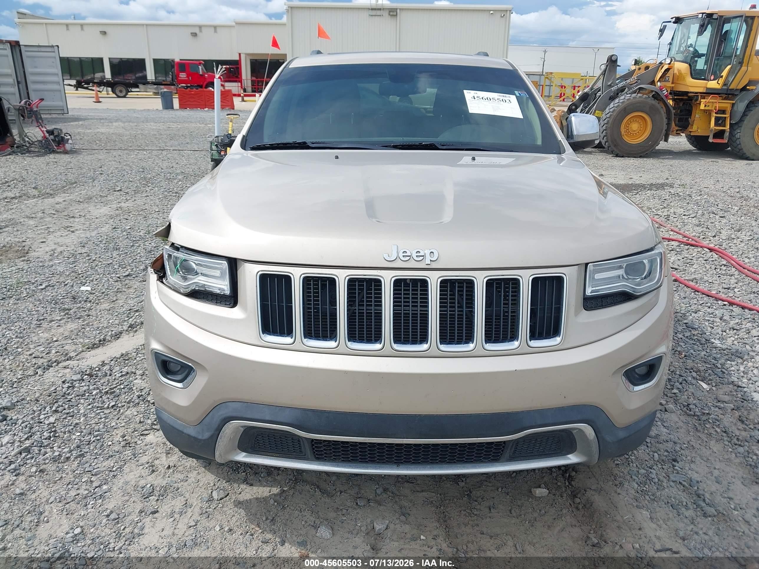 2014 Jeep Grand Cherokee Limited Champagne vin: 1C4RJEBG5EC547766