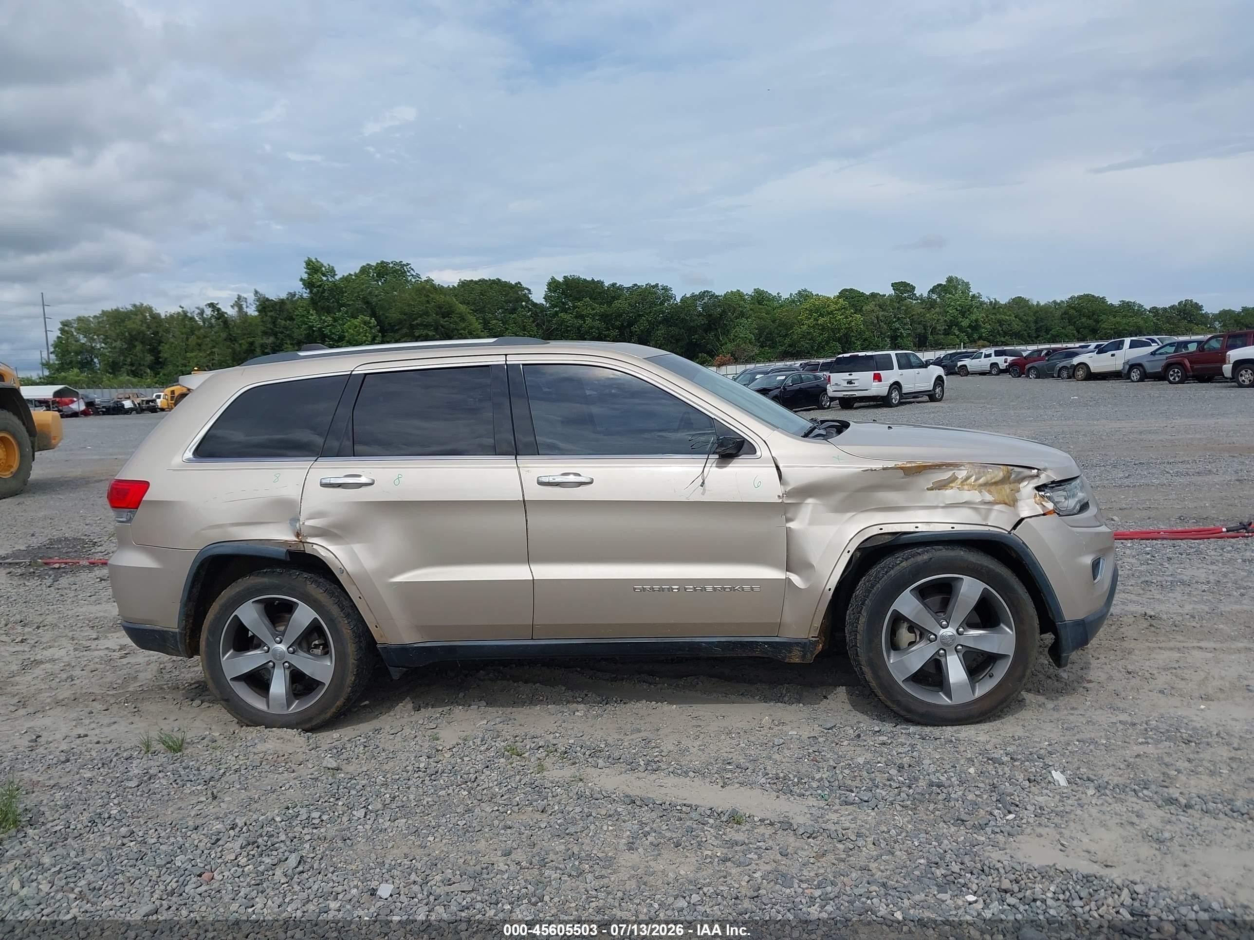 2014 Jeep Grand Cherokee Limited Champagne vin: 1C4RJEBG5EC547766
