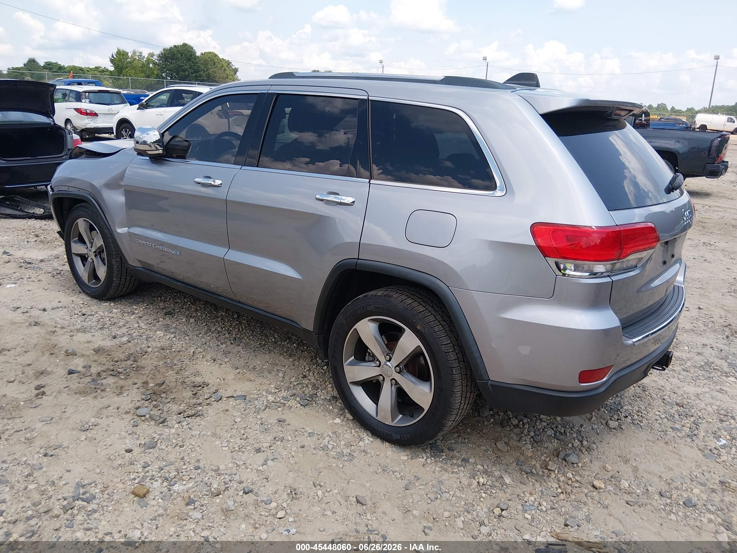 2015 Jeep Grand Cherokee Limited Silver vin: 1C4RJEBG5FC175346