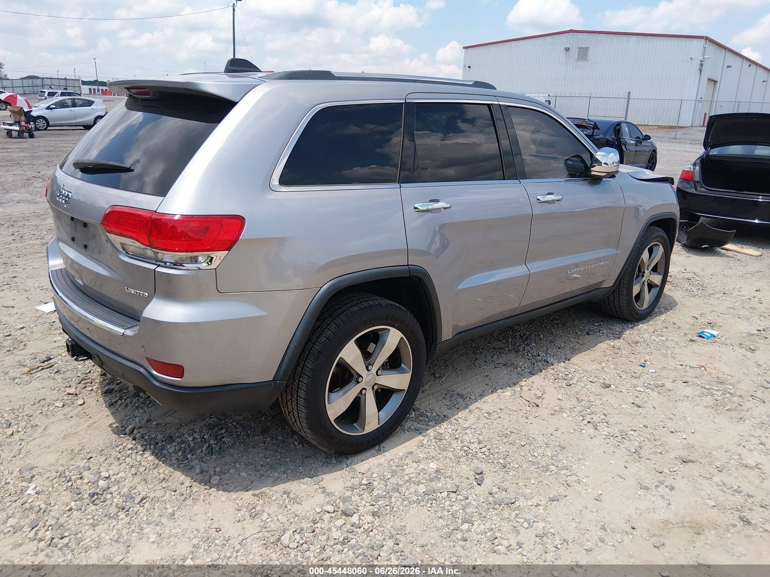 2015 Jeep Grand Cherokee Limited Silver vin: 1C4RJEBG5FC175346