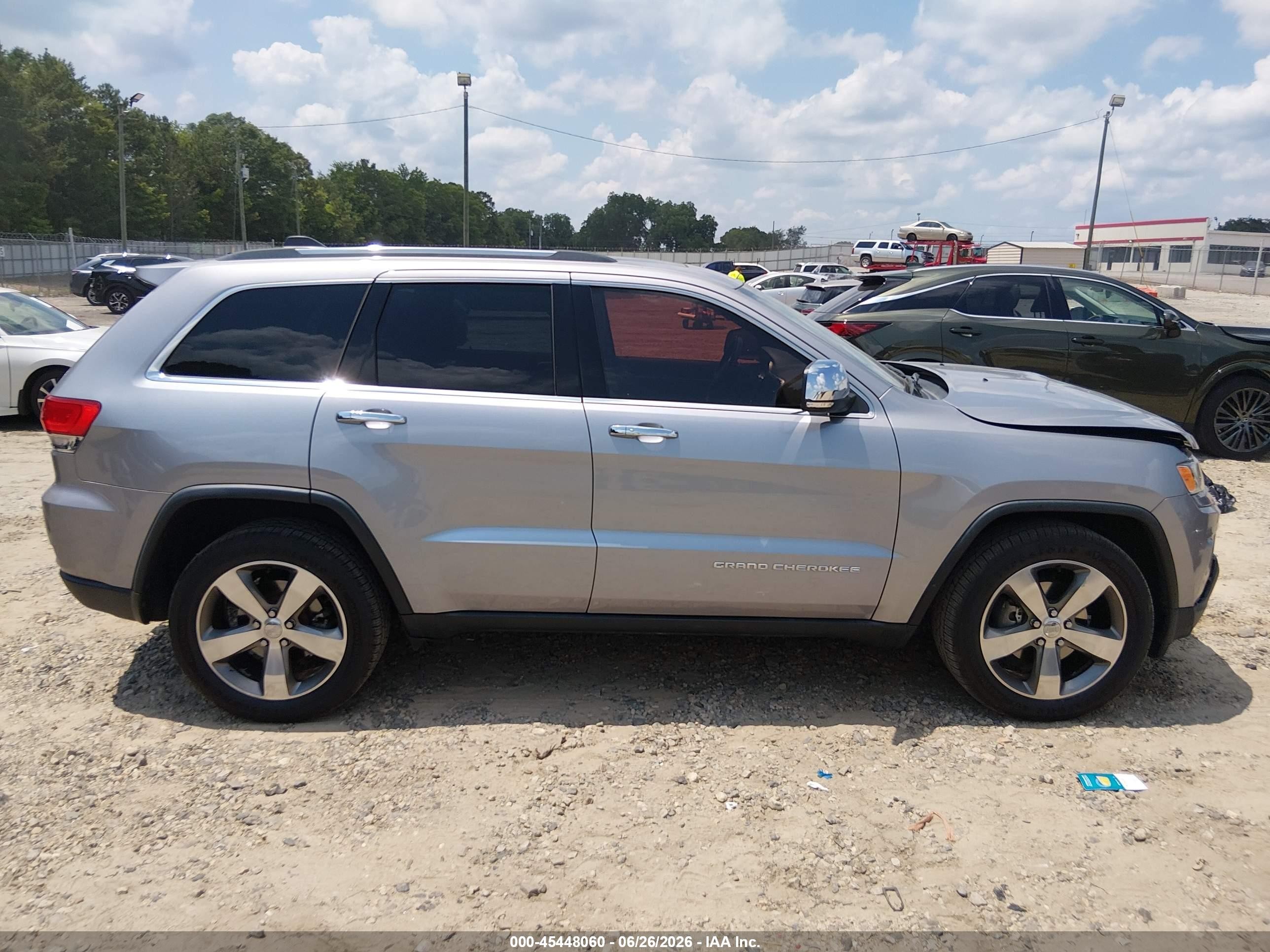 2015 Jeep Grand Cherokee Limited Silver vin: 1C4RJEBG5FC175346