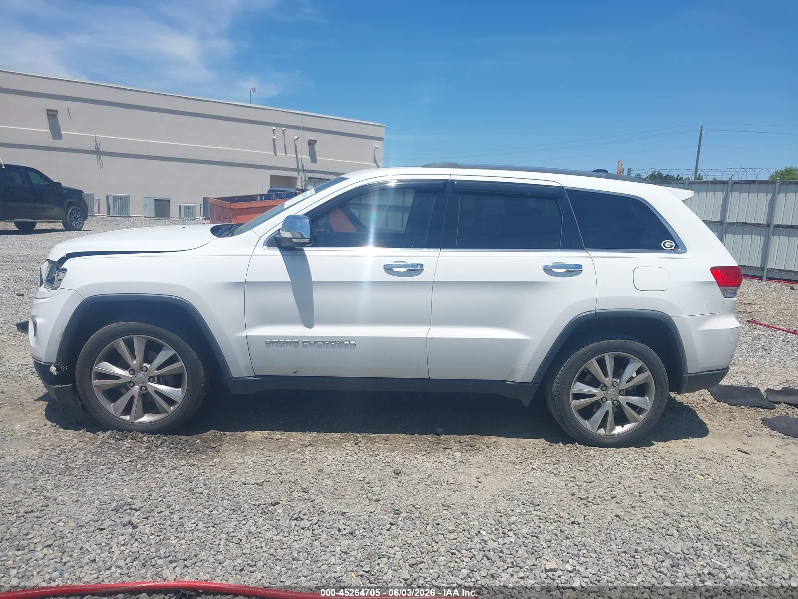 2015 Jeep Grand Cherokee Limited White vin: 1C4RJEBG5FC765448