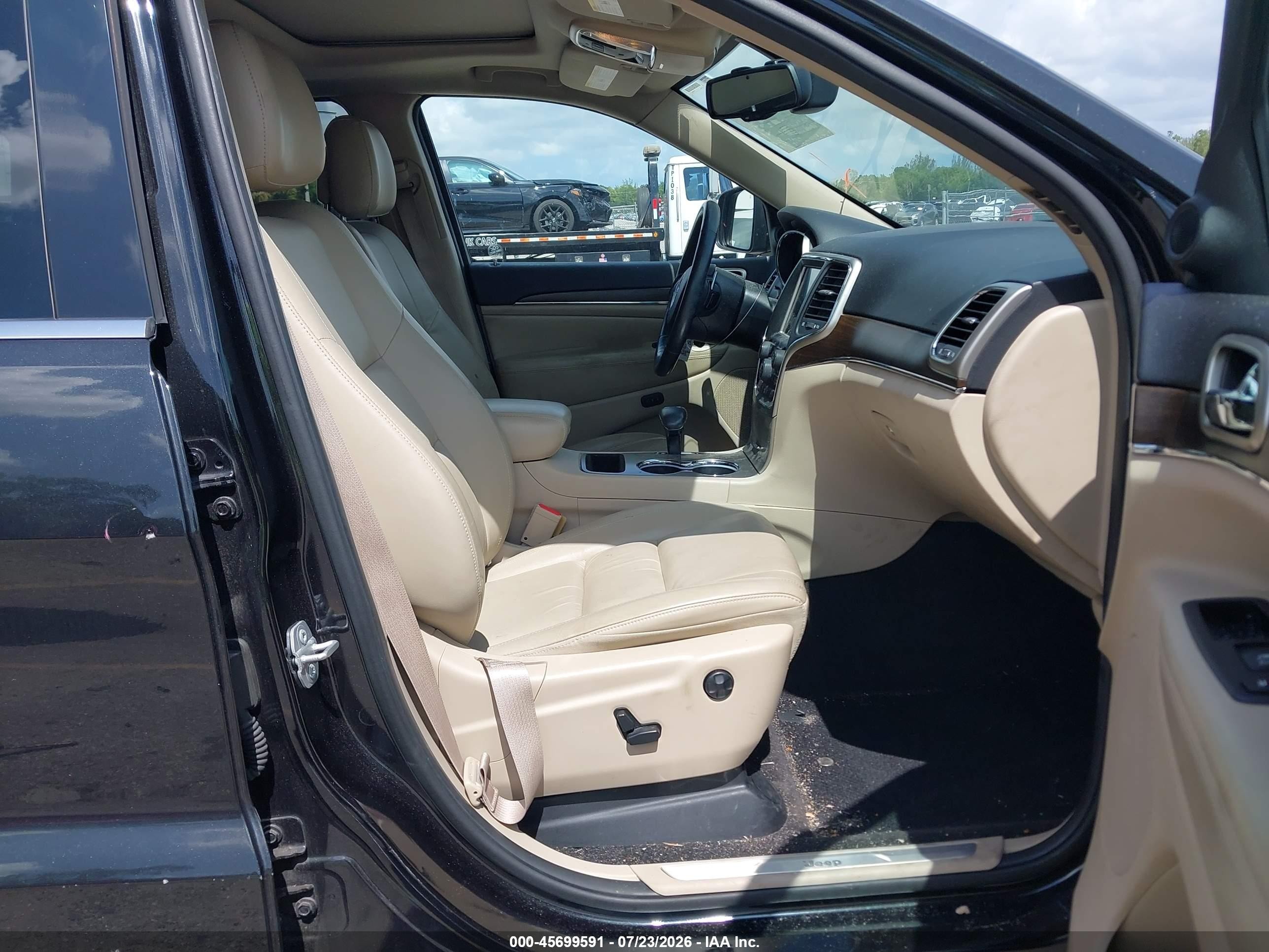 2015 Jeep Grand Cherokee Limited Black vin: 1C4RJEBG5FC872628