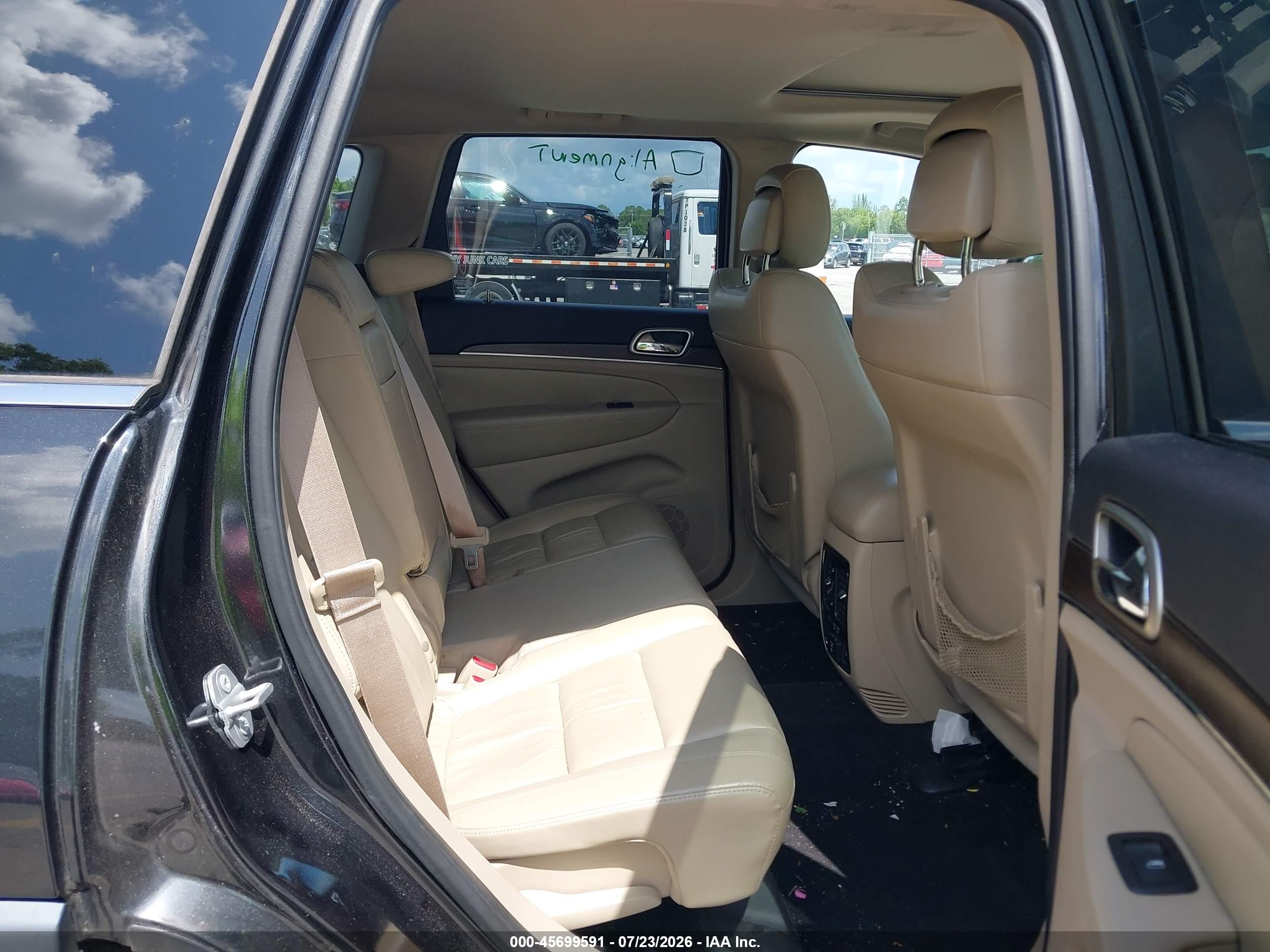 2015 Jeep Grand Cherokee Limited Black vin: 1C4RJEBG5FC872628